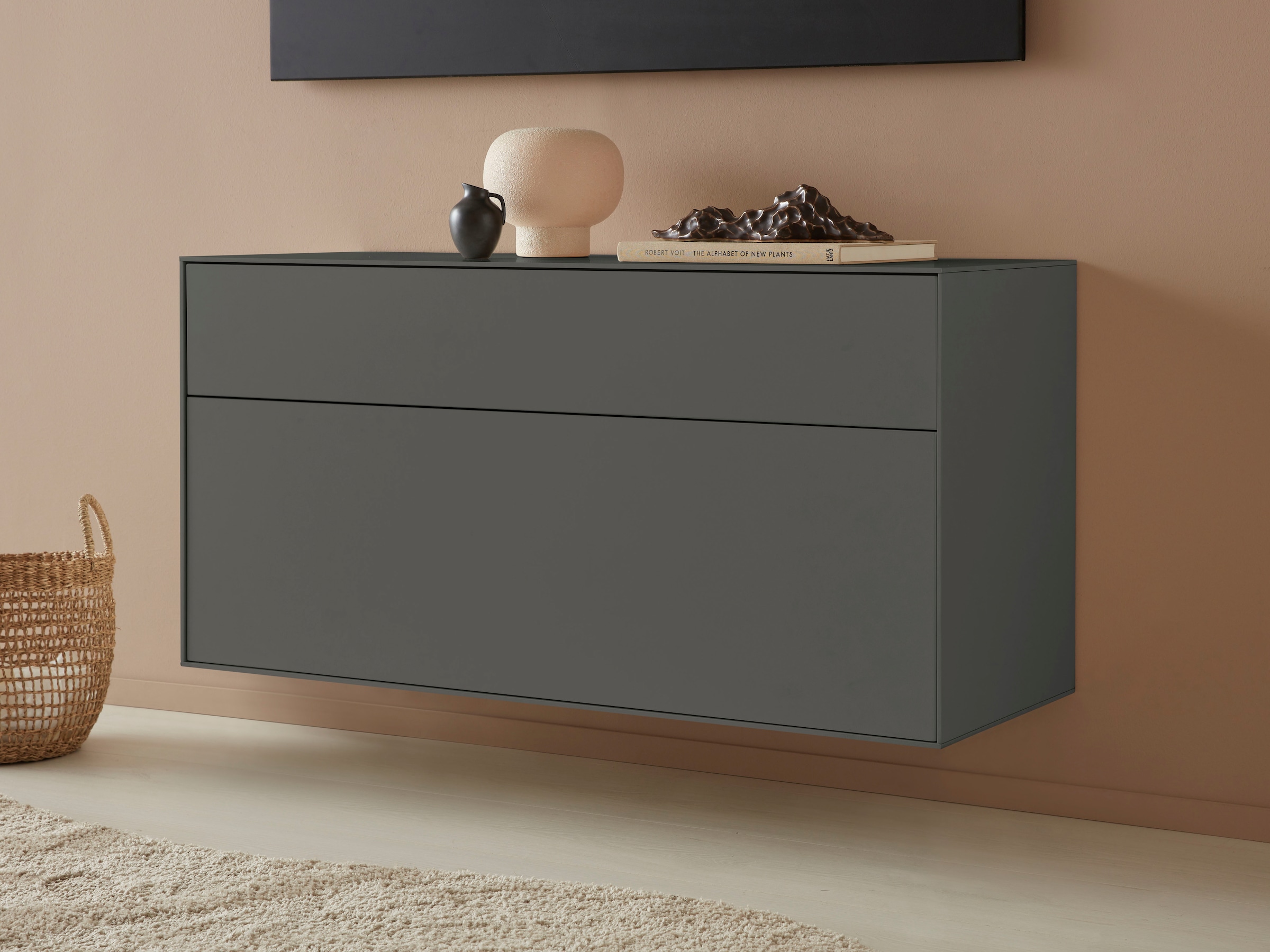 LeGer Home by Lena Gercke Lowboard »Essentials«, Breite: 112 cm, MDF lackiert, Push-to-open-Funktion