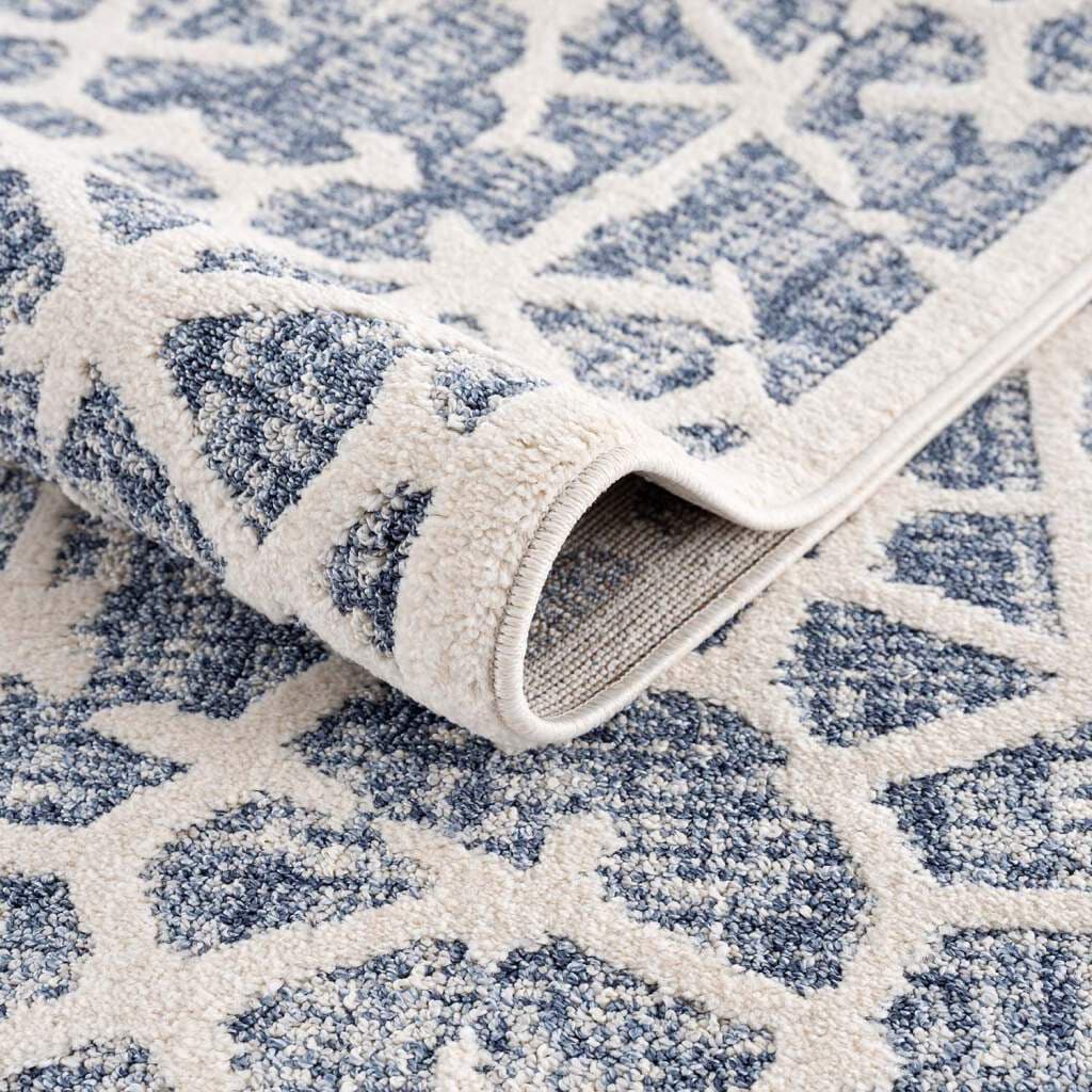 Carpet City Teppich »Art 1271«, rechteckig, 7 mm Höhe, Läufer, Kurzflor, Skandi-Muster, ideal für Wohnzimmer & Schlafzimmer
