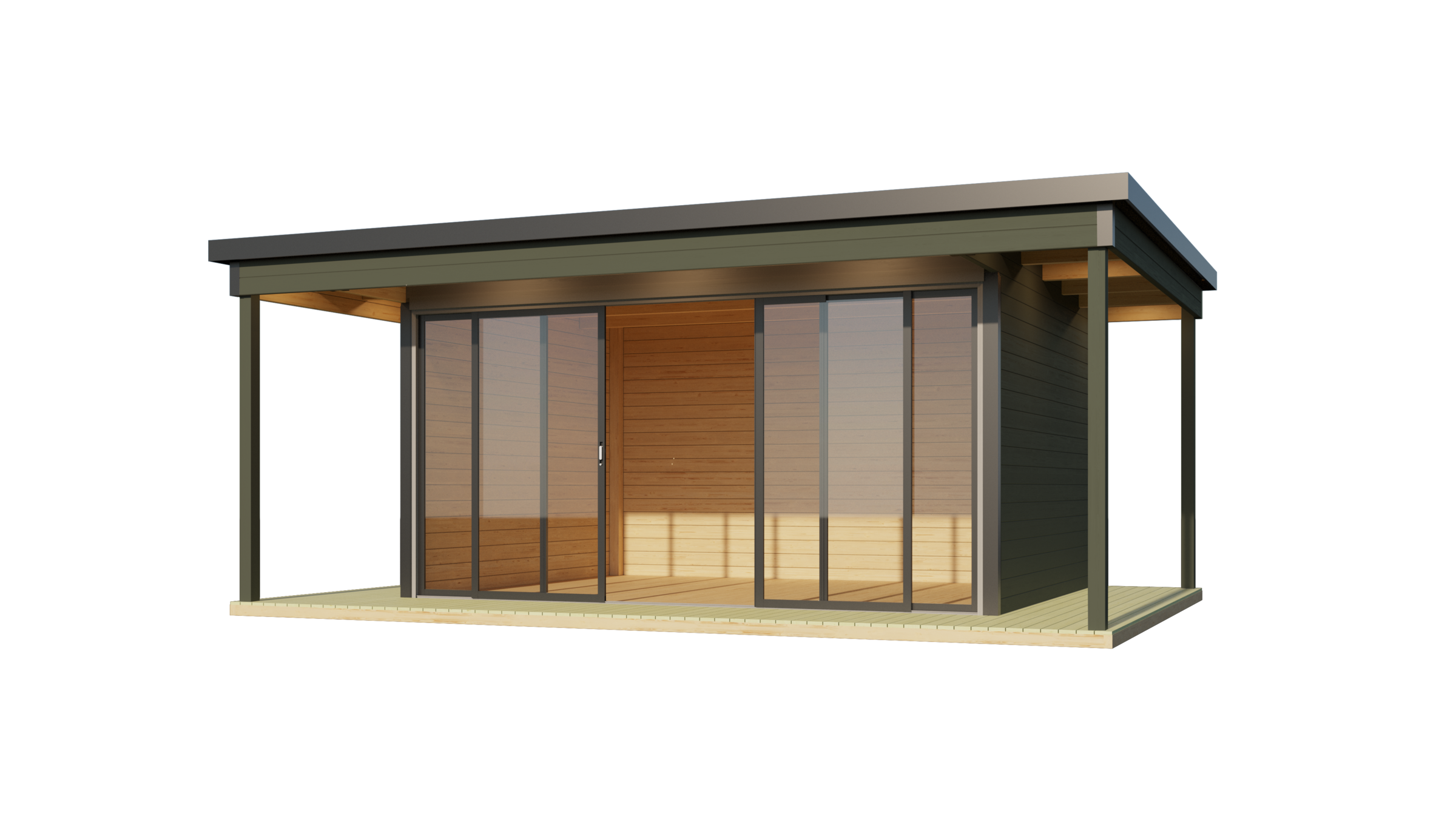 Nordic Holz Gartenhaus »DOMEO 4 LOGGIA«