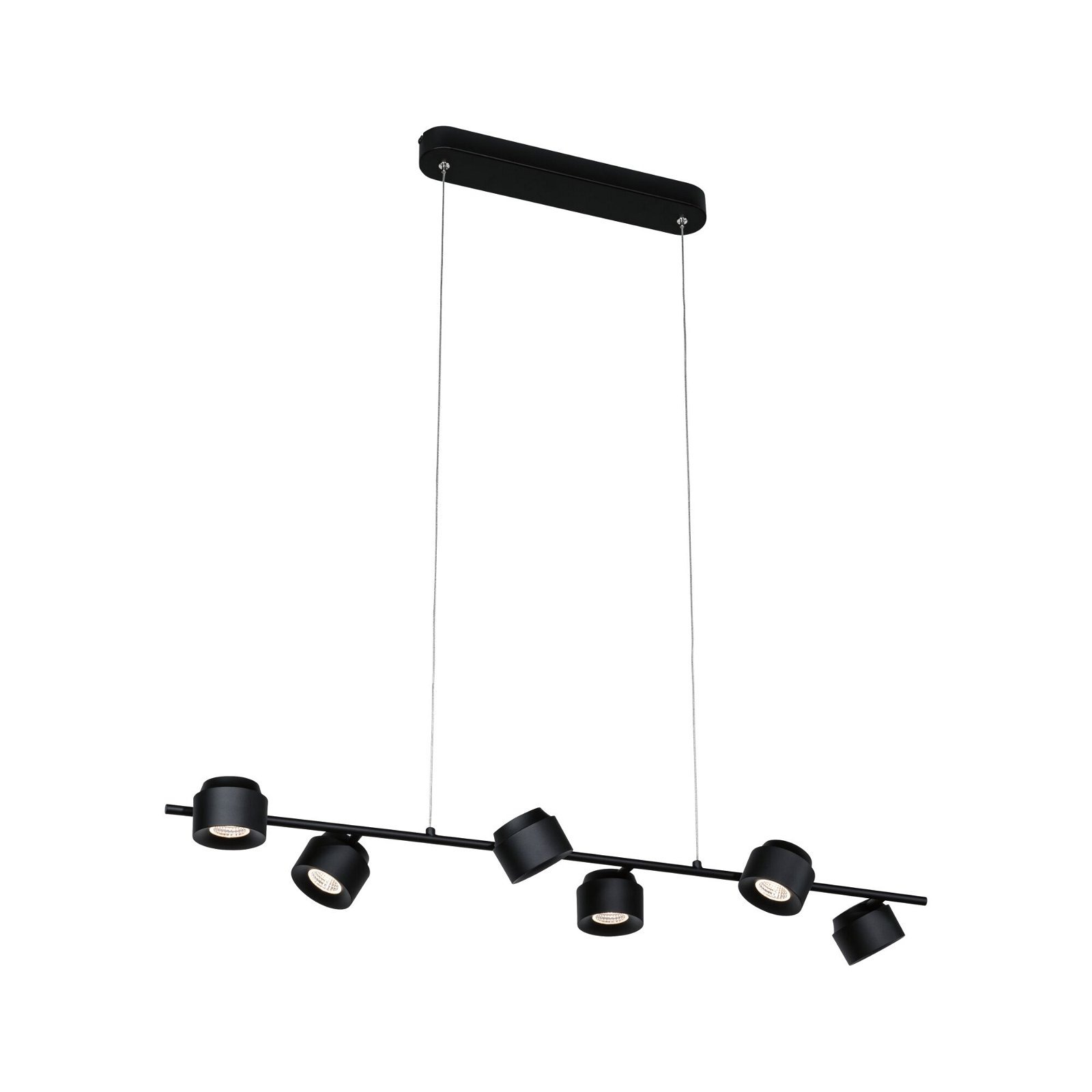 Paulmann LED Pendelleuchte »Puric Pane 6x4,5W Anthrazit/Schwarz 230V Metall/Kunststoff«, 6 flammig, 3-step-dimmbar