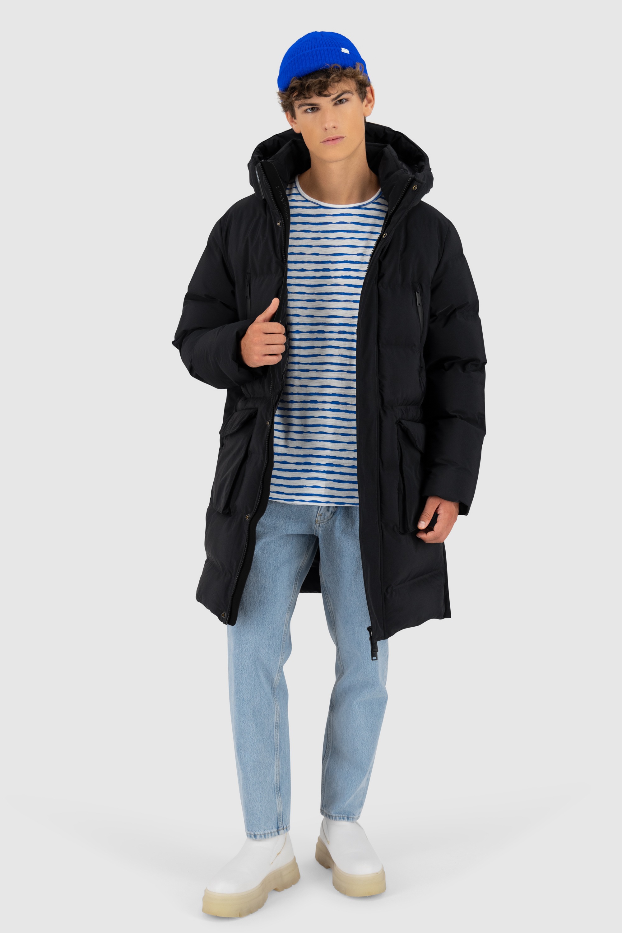 Alife & Kickin Winterjacke »Herren SaulAK A«, mit Kapuze, gefütterte Jacke mit abnehmbarer Kapuze und 6 Fronttaschen