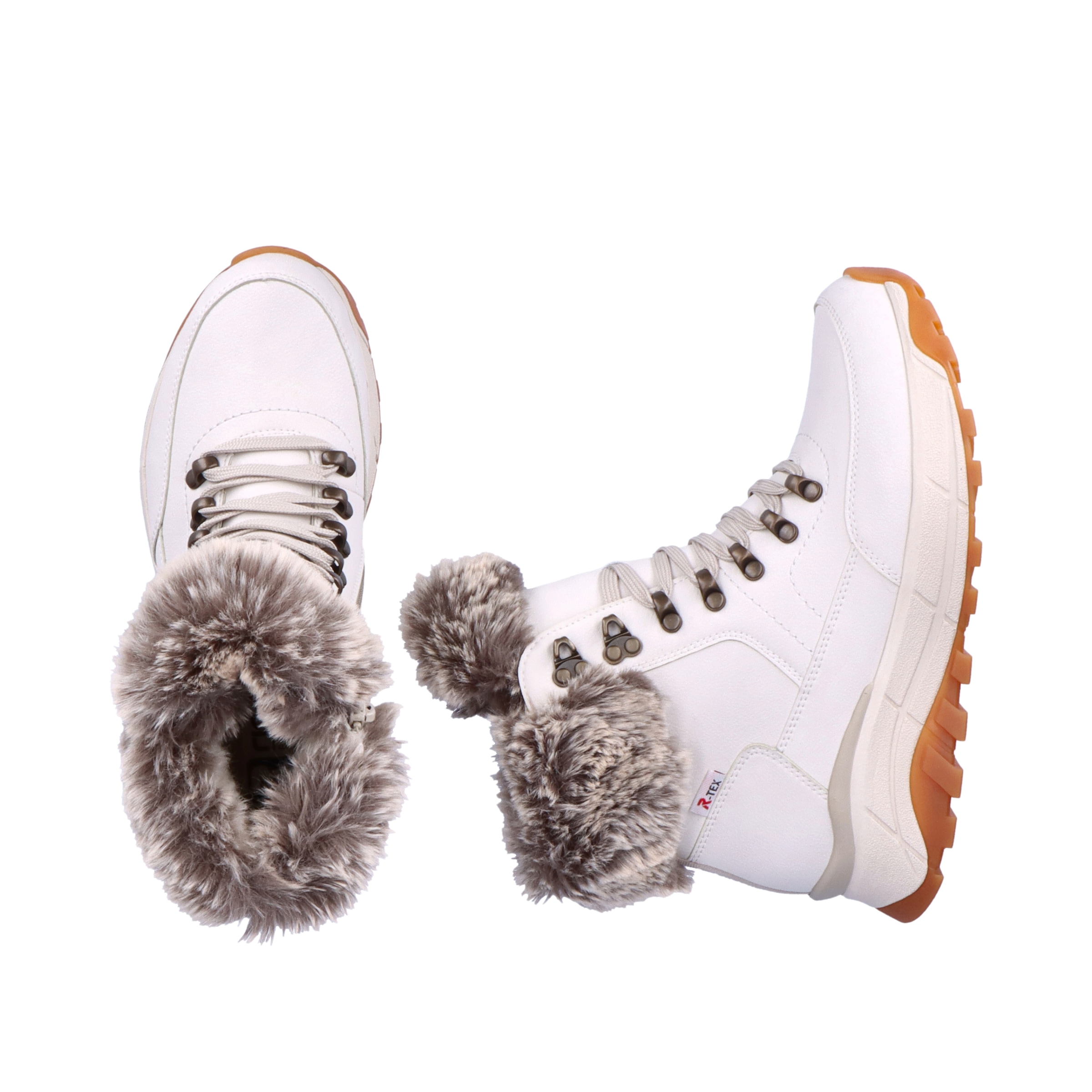 Rieker EVOLUTION Winterboots, Hightop Sneaker, Schnürboots, Winterschuh mit Lammwollfutter