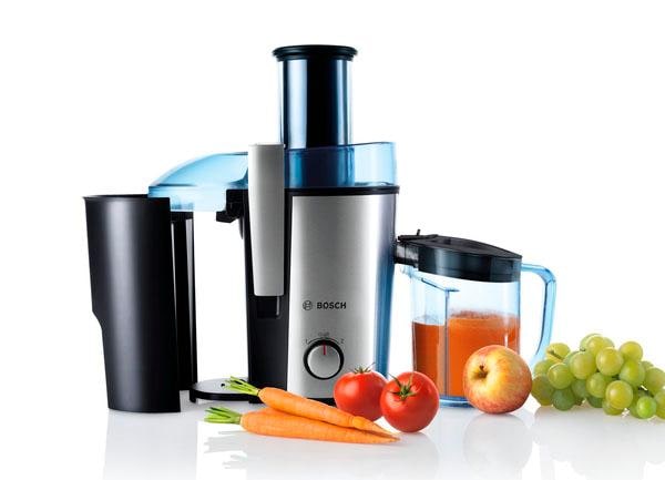 BOSCH Entsafter »VitaJuice 3 MES3500, großer Einfüllschacht, 1,25l Saftbehälter« 700 W mehrere Geschwindigkeiten, spülmaschinengeeignet, Edelstahl