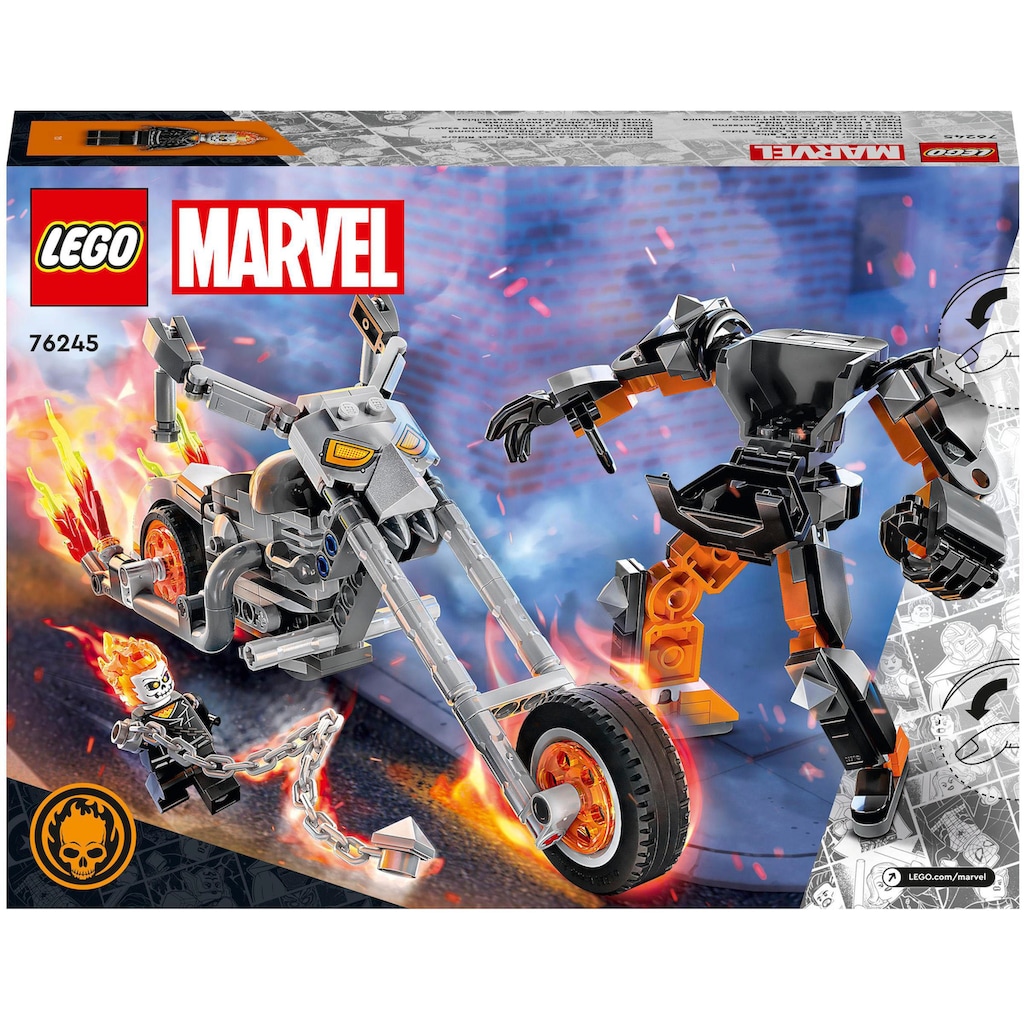 LEGO® Konstruktionsspielsteine »Ghost Rider mit Mech & Bike (76245), LEGO® Marvel«, (264 St.)