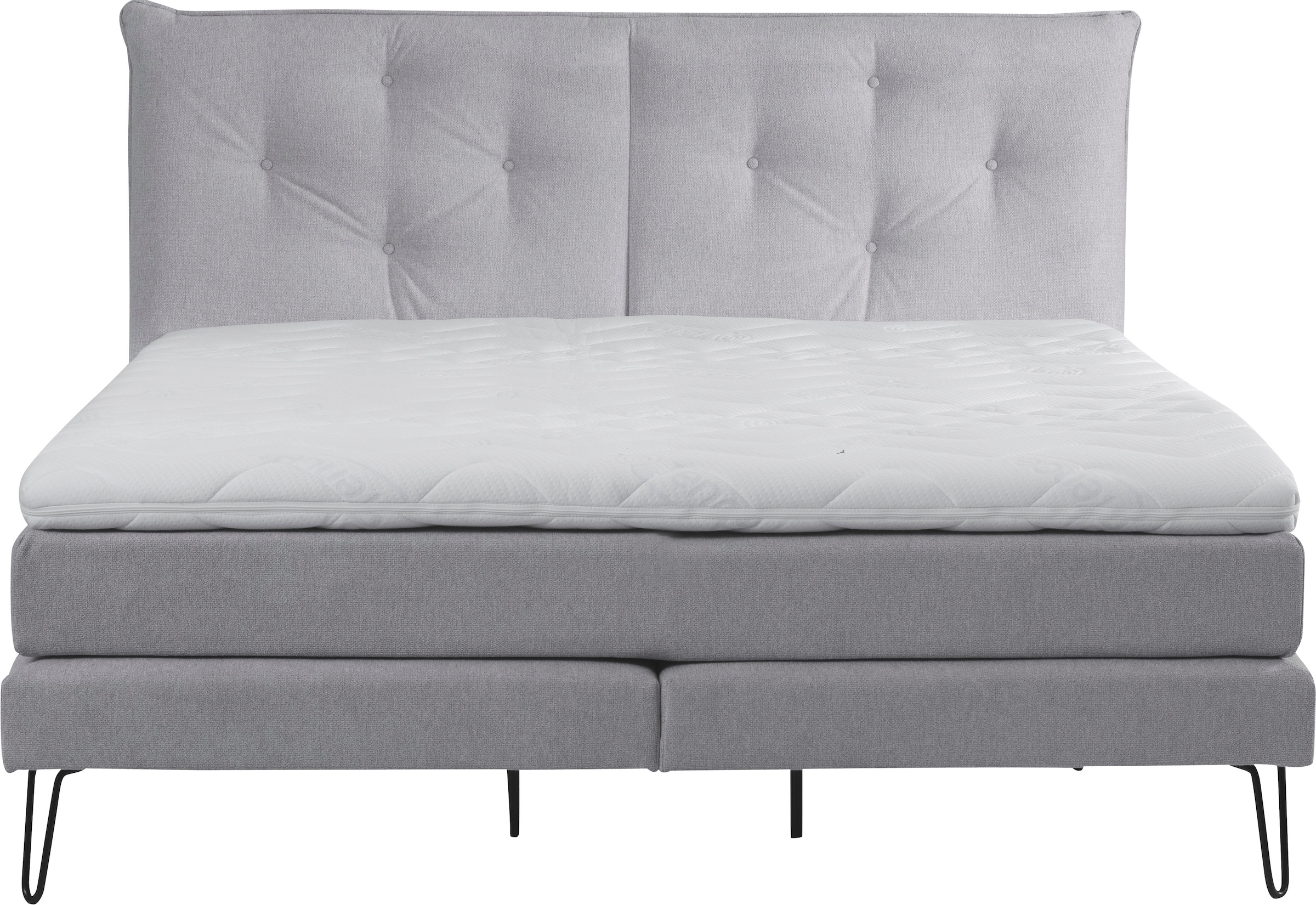 alina Boxspringbett »Longon inkl. Matratze und Komfortschaum-Topper, Breite 180x200cm«, erhältlich in verschiedenen Härtegraden