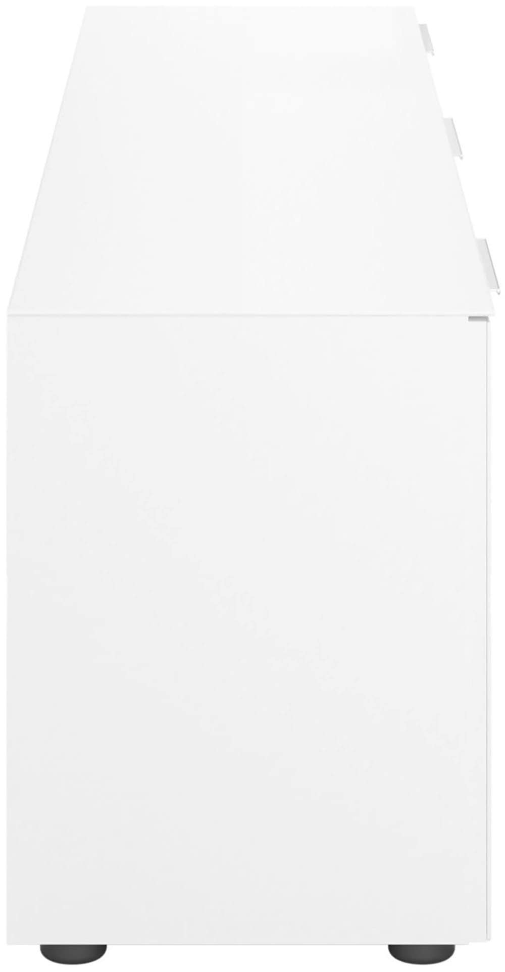 Manjana Möbel Lowboard »Lowboard mit Chrom oder Schwarz matten Metallgriffen«