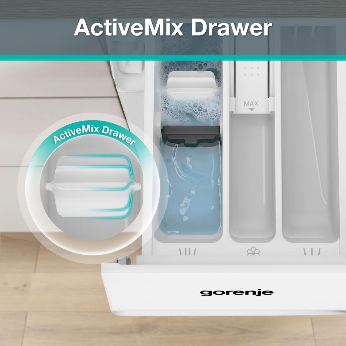 GORENJE Waschmaschine G200 »W53G2P84A3P2« 8 kg 1400 U/min 30% besser als Energieklasse A, Inverter PowerDrive Motor