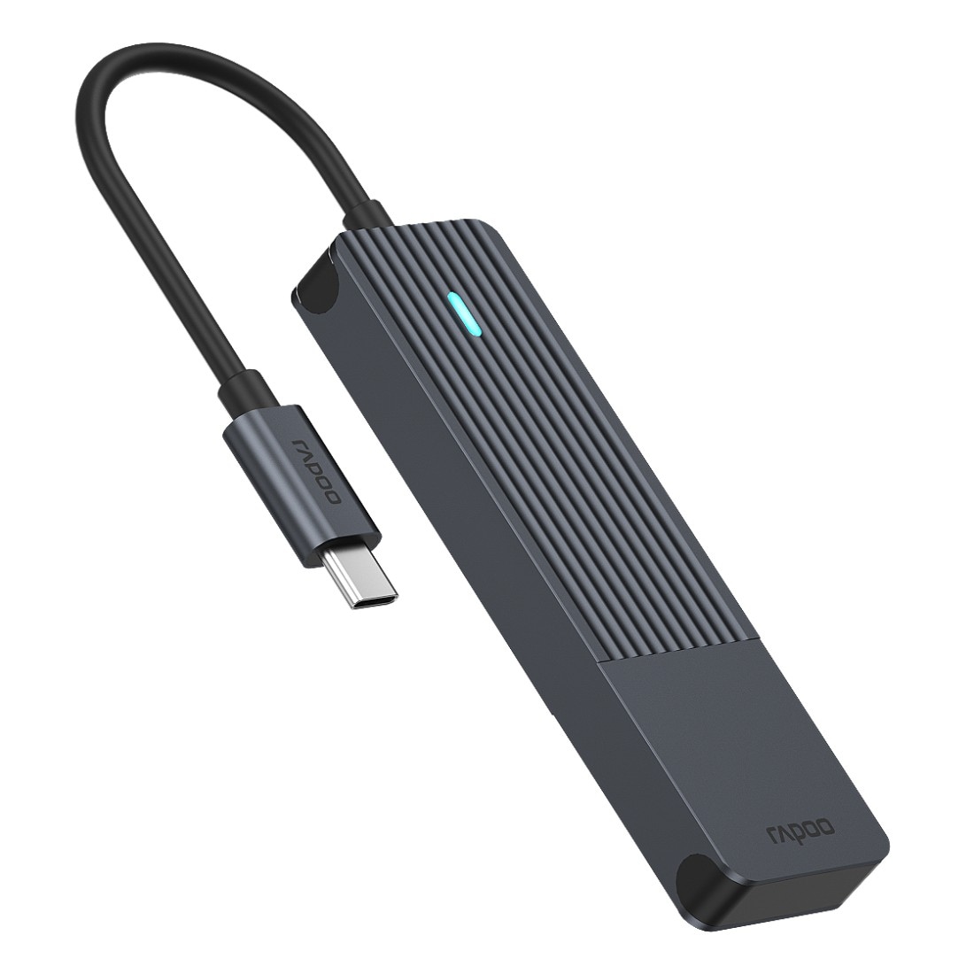 Rapoo USB-Adapter »UCH-4001 USB-C Hub, USB-C auf USB-A, Grau« USB-C zu USB 3.2 Gen 1 Type A 17 cm