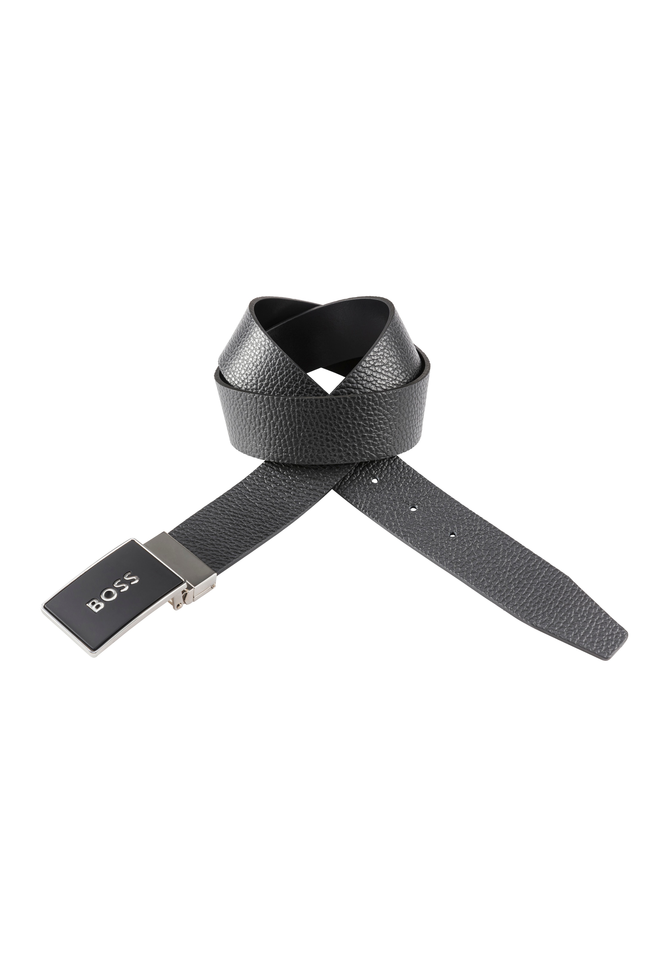 BOSS Ledergürtel »BOSS_Icon-M_Sr35_grp«, mit Markenlabel