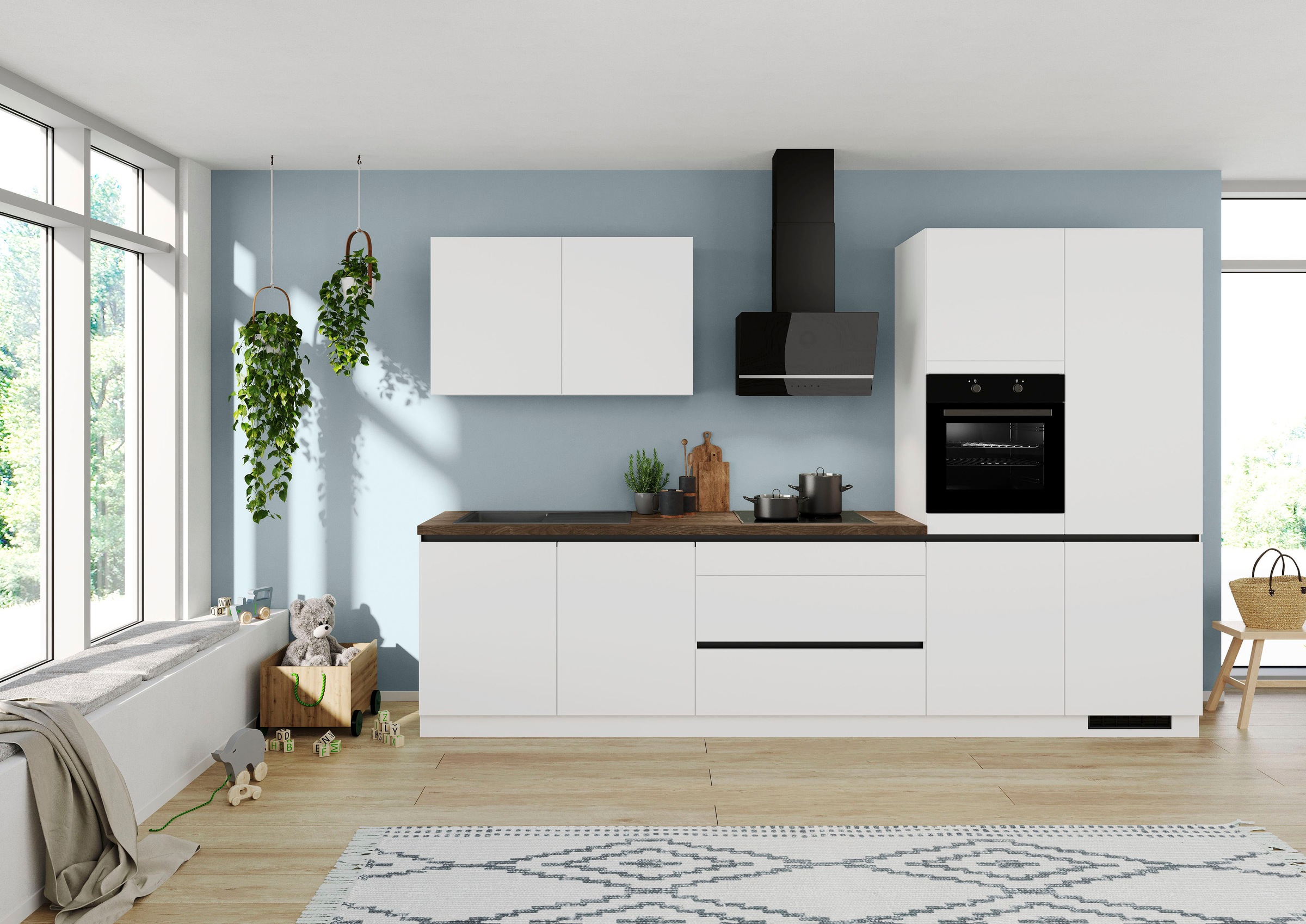 IMPULS KÜCHEN Küche »"Dublin", Ausrichtung wählbar, Schubkästen mit Soft-Cl günstig online kaufen