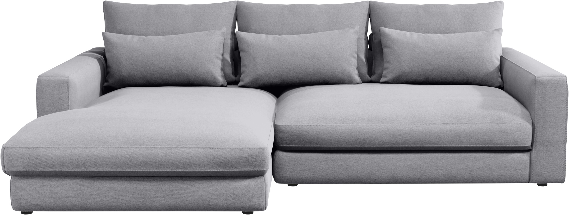 Home affaire Ecksofa »Darwin, viele Kissen, extra tiefe Sitzfläche, 271/89/171 (B(H/T)«, gemütlich und weich, L-Form, mit extra softem Sitzkomfort, Cord