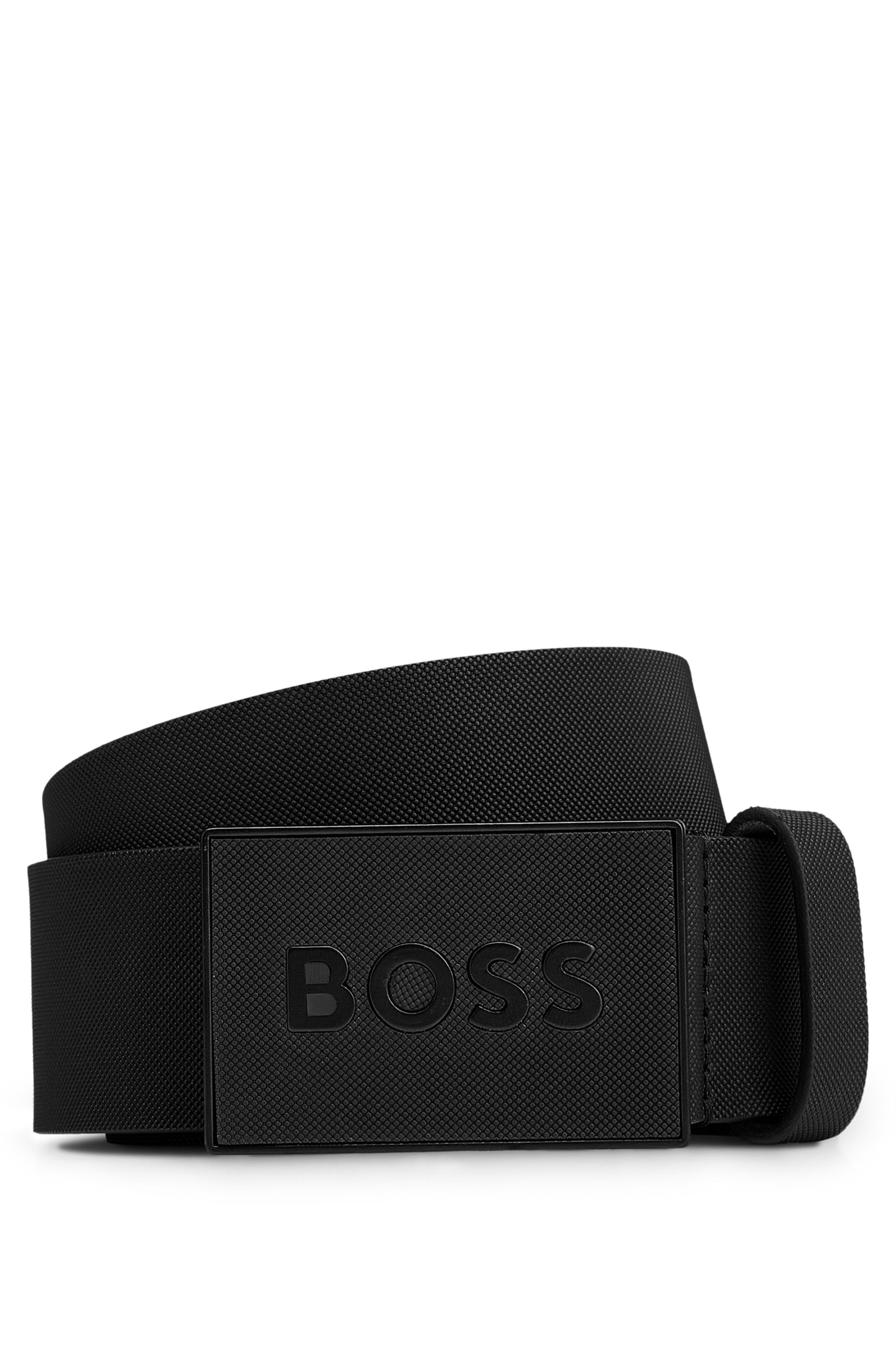 BOSS Ledergürtel »Boss_Icon-S1_Sz40«, mit BOSS-Logo-Prägung auf der Koppelschließe