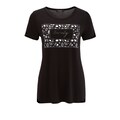 Aniston CASUAL T-Shirt, mit Glitzer verziertem Animal-Print und "lovely"-Schriftzug