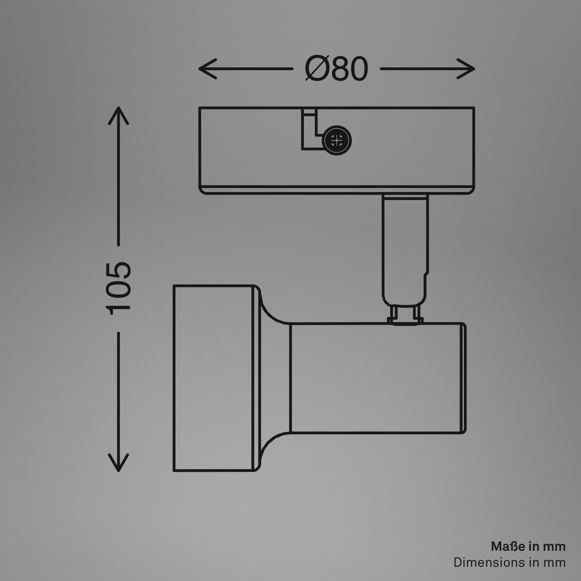 Briloner Leuchten LED Deckenspot »TAPP« GU10 1 Stk. 8x10,5 cm, Wohnzimmer, Schlafzimmer, Flur, Büro