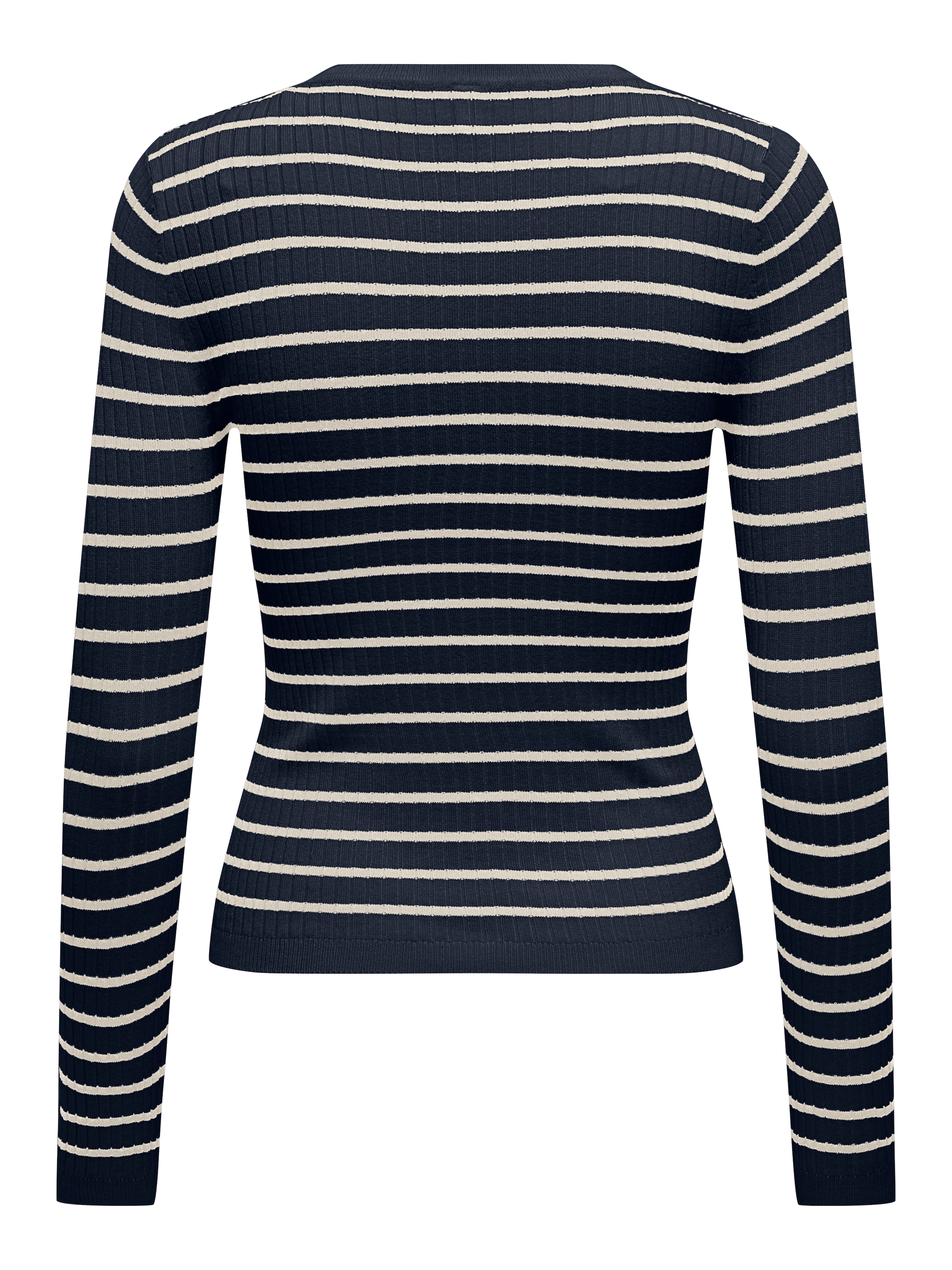 ONLY Strickpullover »ONLMILA LS STRIPE BUTTON O-NECK CC KNT«