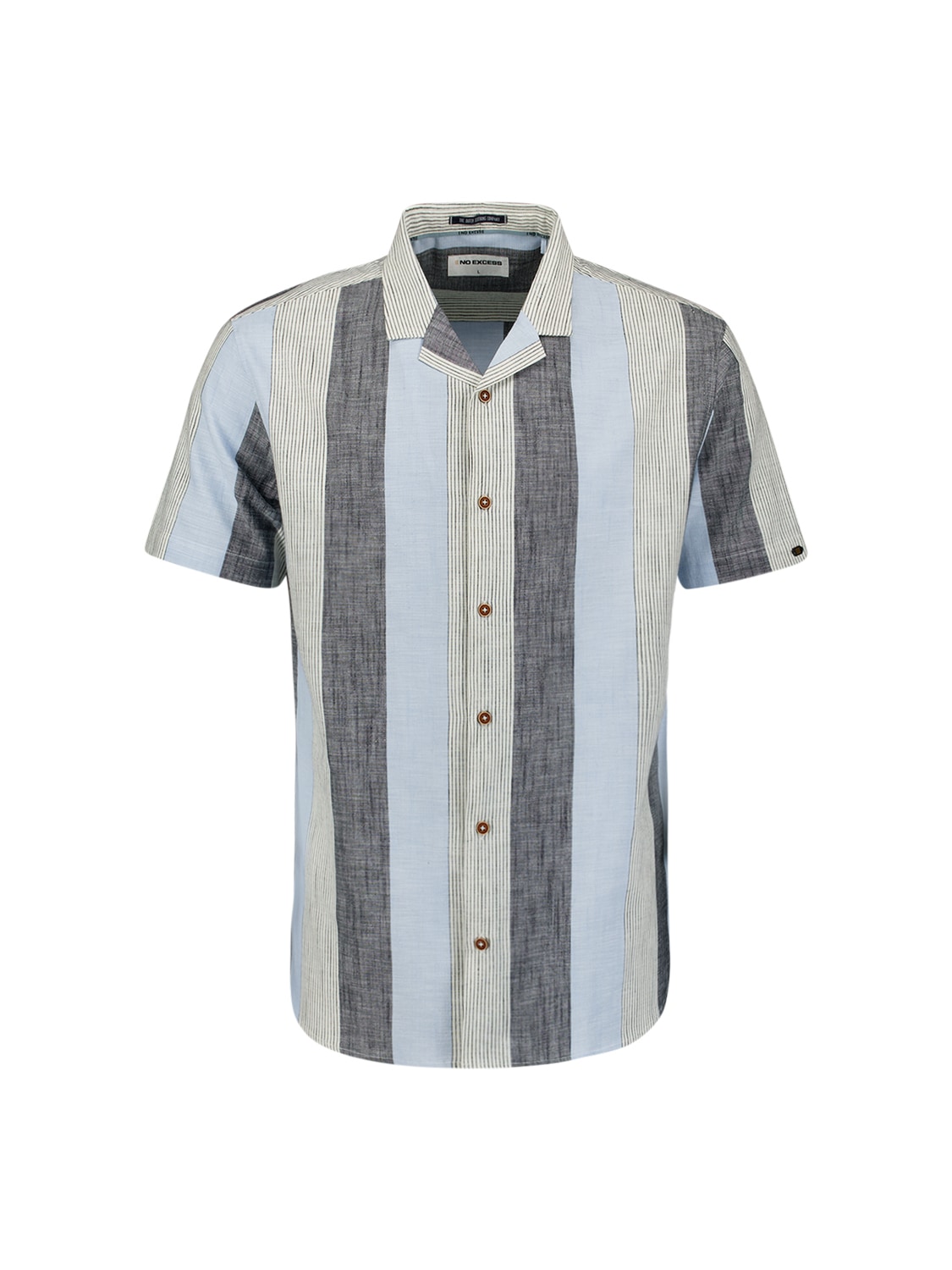 NO EXCESS Langarmhemd »No Excess Gestreiftes Hemd«