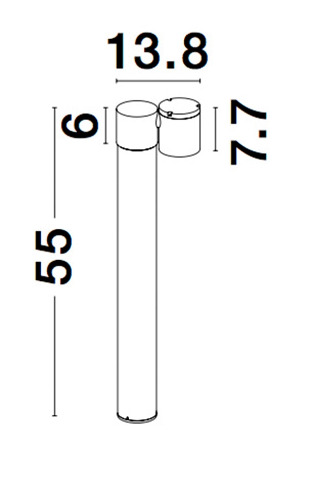 Nova Luce Außen-Stehlampe »FOCUS« GU10 1 Stk. Einstellbar
