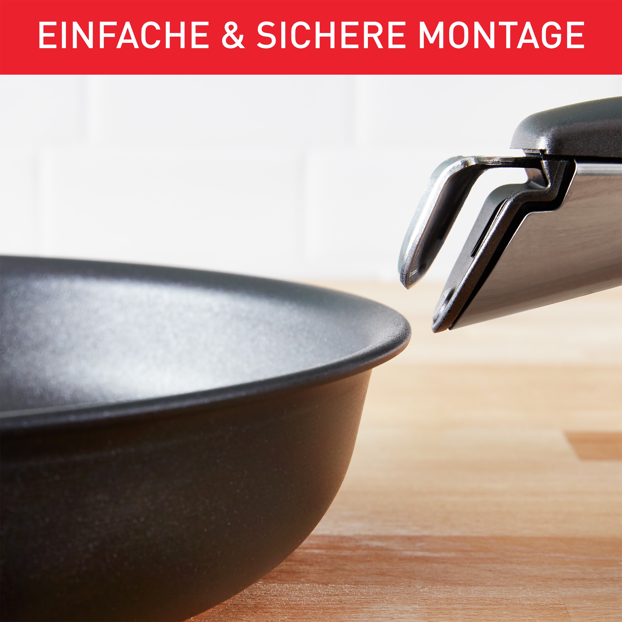 Tefal Griff »Ingenio« 1 Stk. tlg. Premium-Griff mit Edelstahleinlage, 3-Punkt-Sicherheitssystem