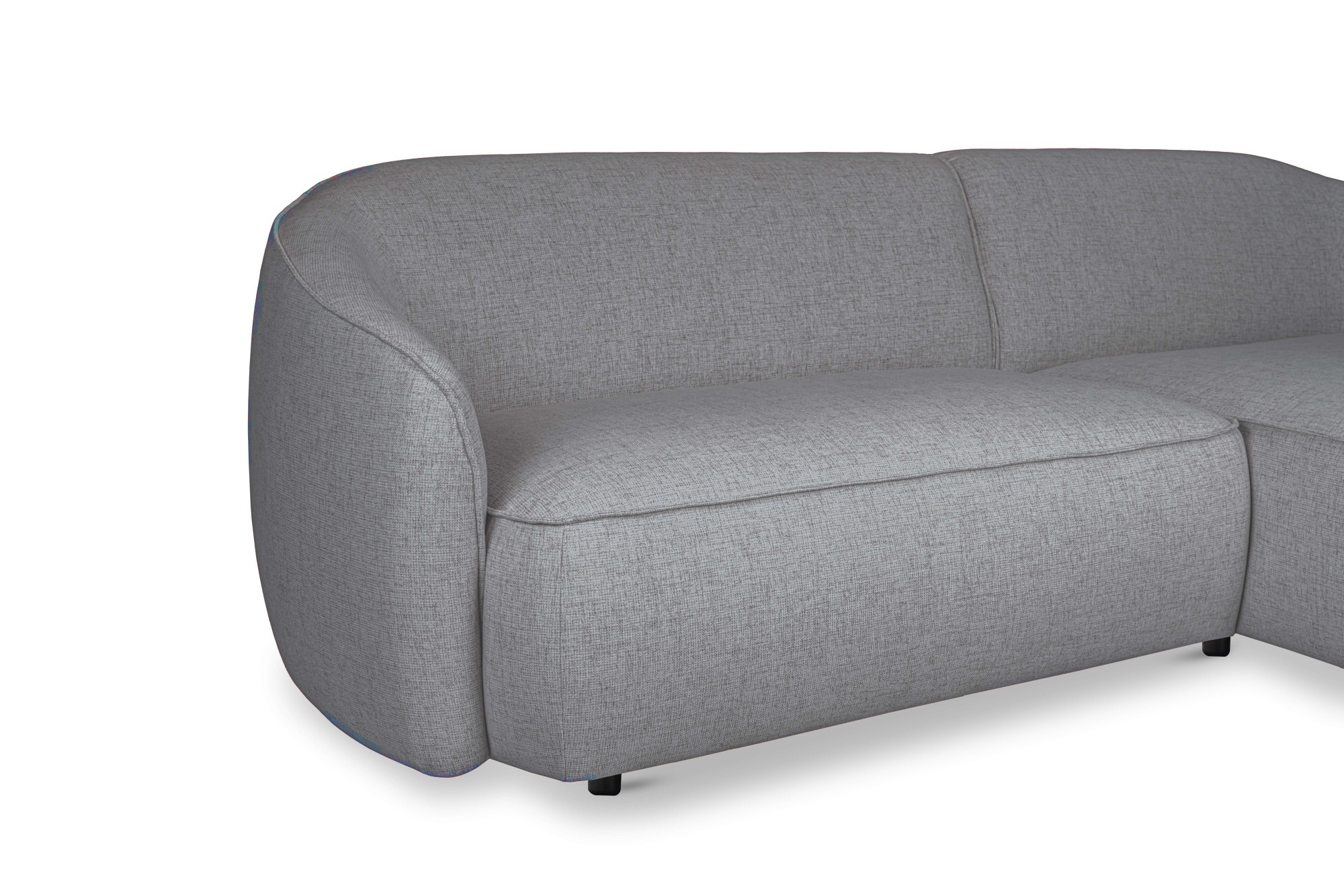 INOSIGN Ecksofa »Cosigo«, Breite 246 cm, 2 Chenille-Stoffe zur Auswahl, mit Kaltschaum