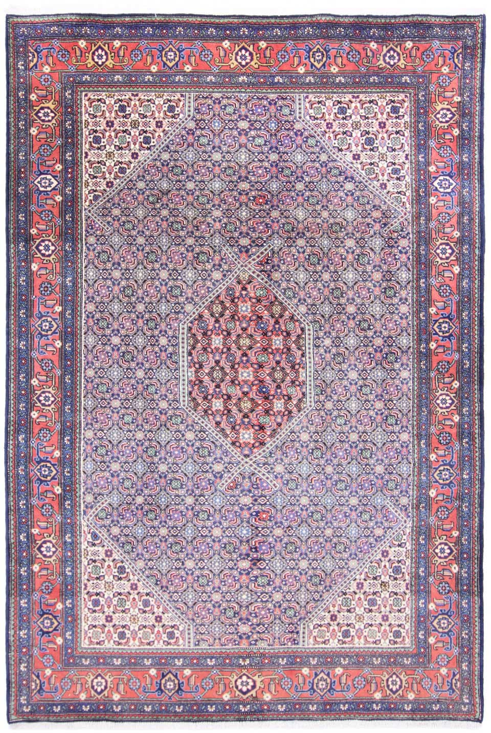 morgenland Wollteppich »Ardebil Medaillon Blu 298 x 195 cm«, rechteckig, 10 günstig online kaufen