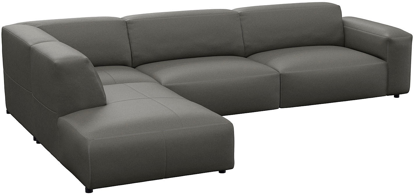 FLEXLUX Ecksofa »Lucera, super bequem durch hochwertigen Sitzaufbau mit Kaltschaum«, modern & anschmiegsam, L-Form, Designsofa
