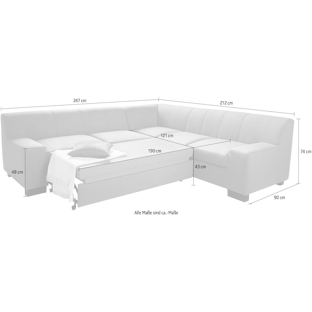 DOMO collection Ecksofa »Norma«