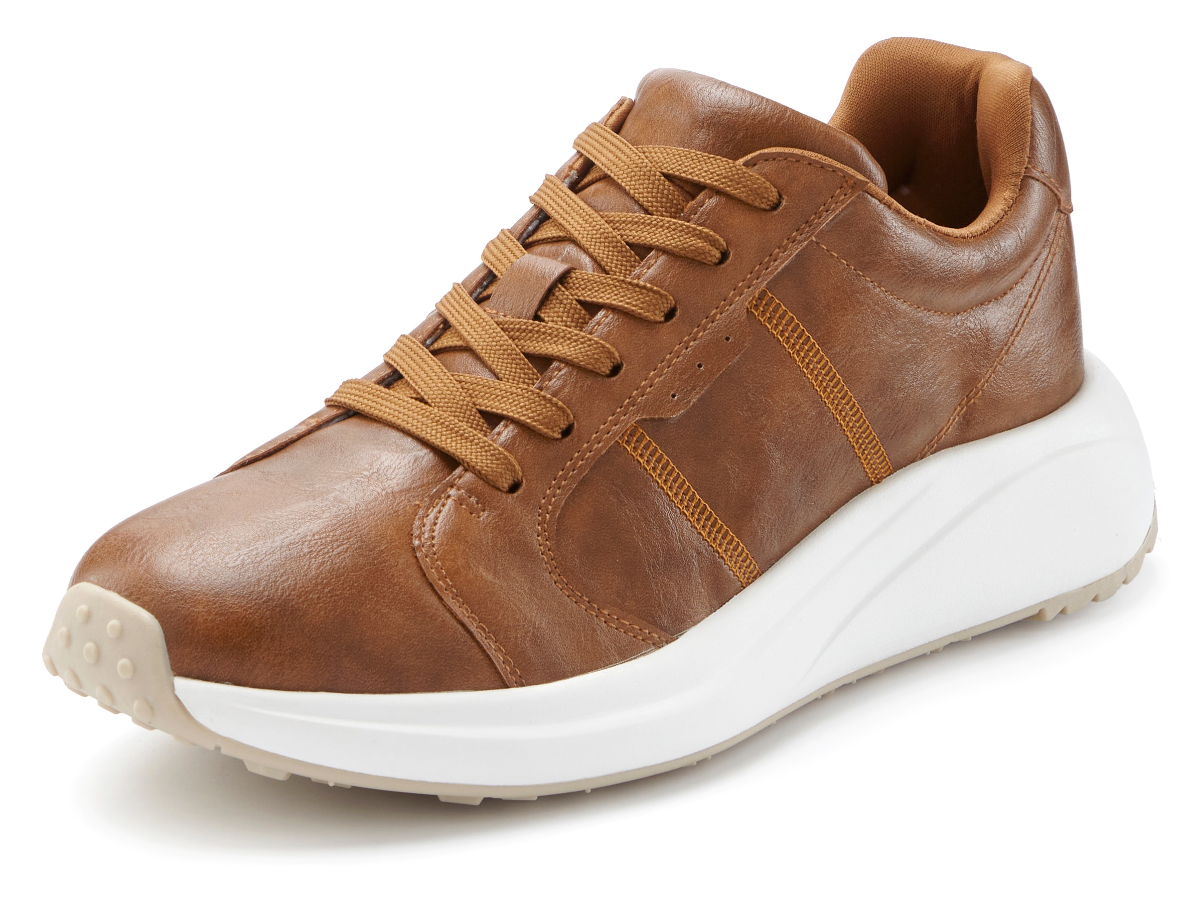 John Devin Sneaker »Schnürschuh, Freizeitschuh, Halbschuh, Turnschuh, Schnürhalbschuh«  NEU mit modischer Sohle VEGAN