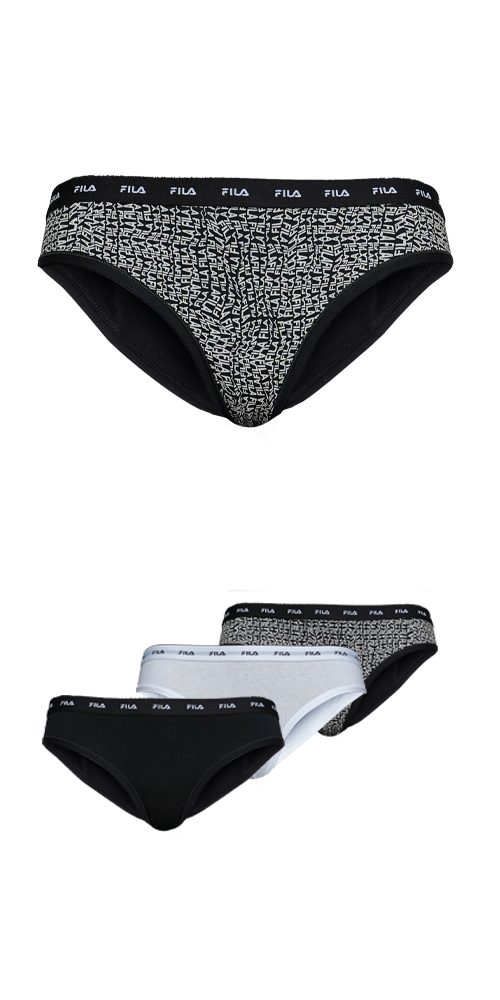 Fila Slip »WOMAN BRIEF«, (3er Pack), mit Logobund