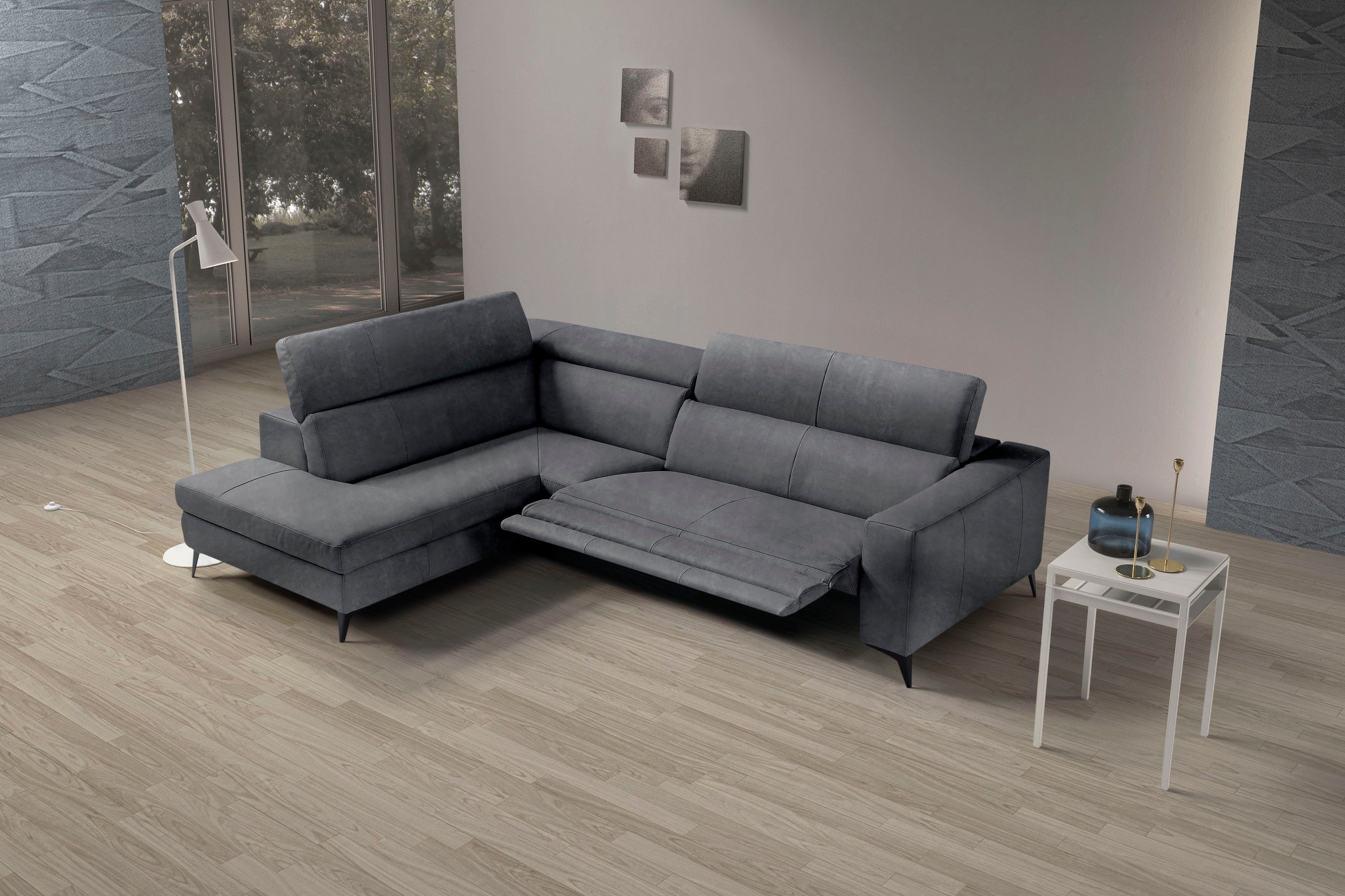 Egoitaliano Ecksofa »Edith, Designsofa mit hohem Sitzkomfort, L-Form«, inkl günstig online kaufen