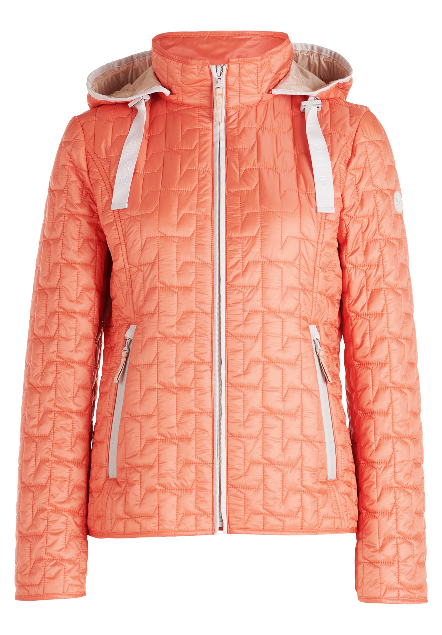 Gil Bret Steppjacke, mit Kapuze, mit Kapuze und Reißverrschluss