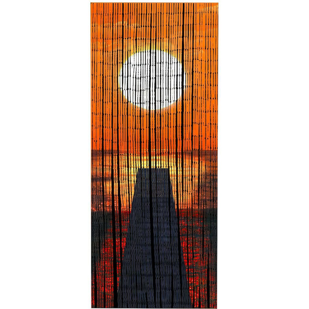 WENKO Türvorhang »Sonnenuntergang«, (1 St.), handgearbeitet