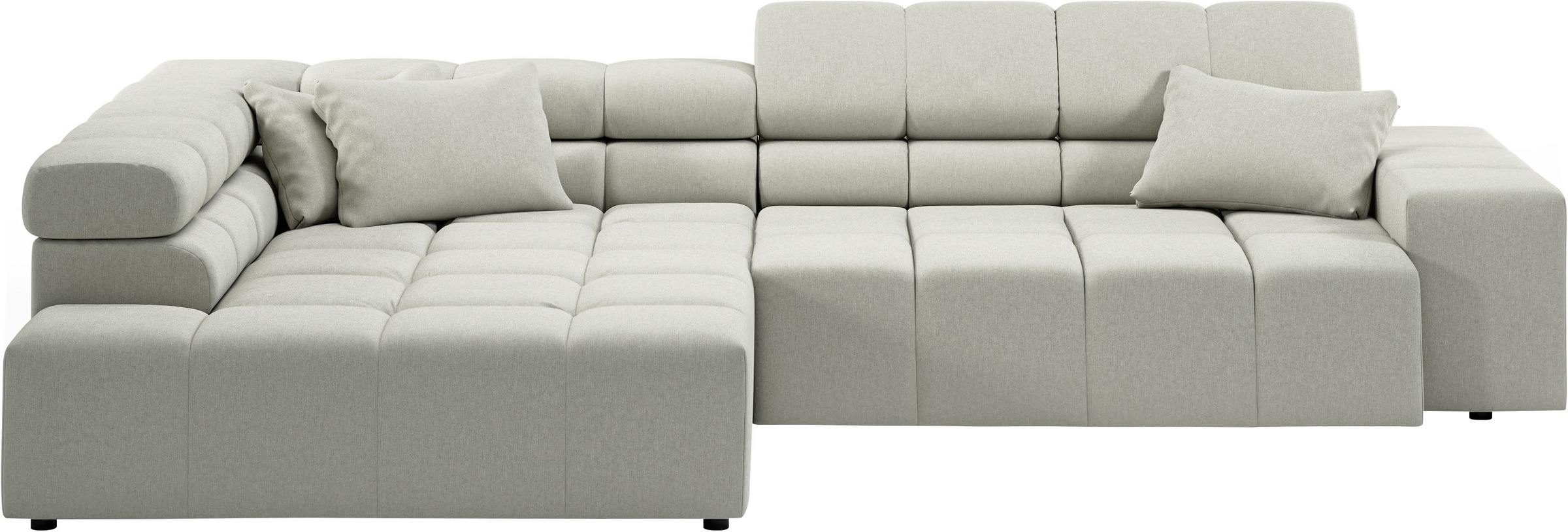 INOSIGN Ecksofa »Ancona incl. Kopfteilverstellung, OTTOs Choice, Breite 319cm, L-Form«, wahlweise motorische Sitztiefenverstellung, auch in Cord + Easy Care