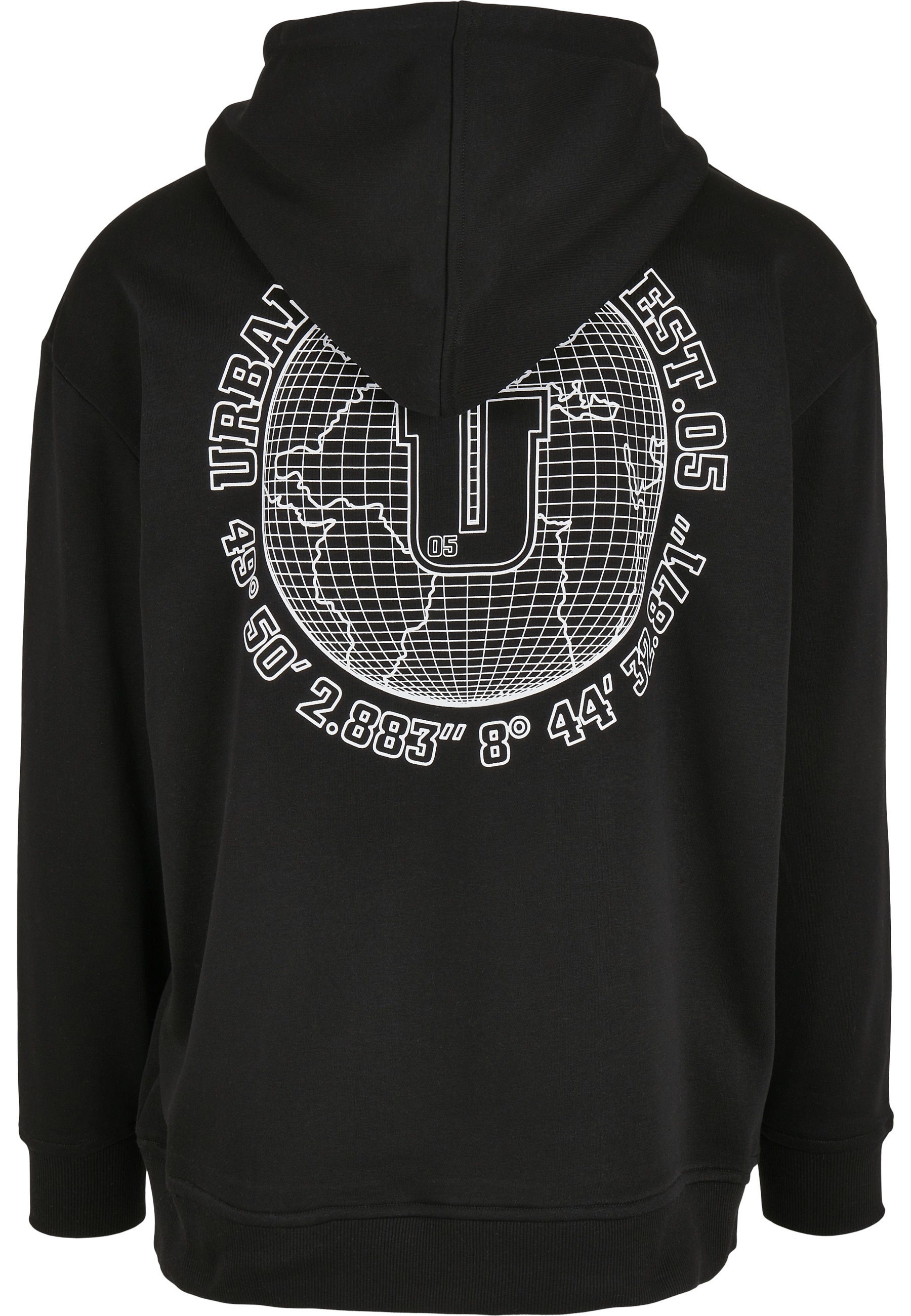 URBAN CLASSICS Rundhalspullover »Urban Classics Herren Globetrotter Hoody« 1 Stk.