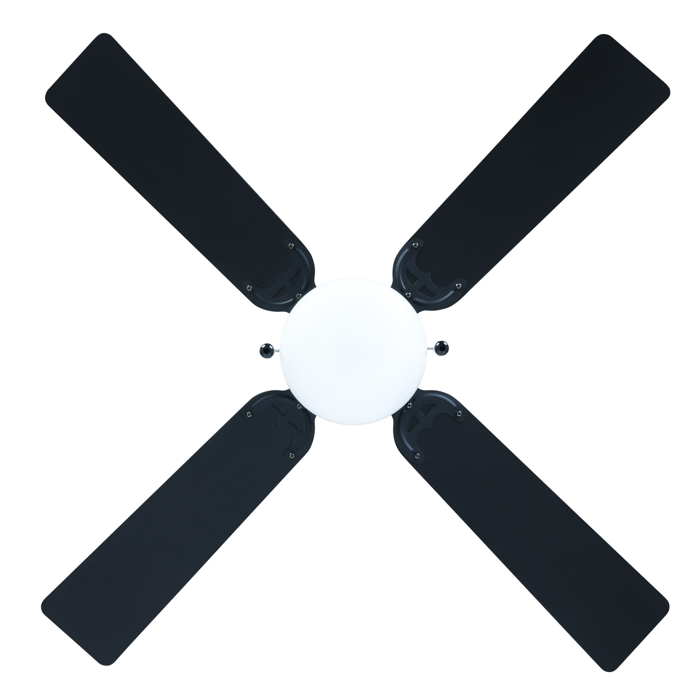 EGLO LED Deckenleuchte »FORTALEZA Ventilator & Licht - Stahl - E27 - 1X60W - IP20« E27 1 Stk. Ventilator mit Beleuchtung, Wohnzimmer, Schalfzimmern, H42 x Ø106,6 cm