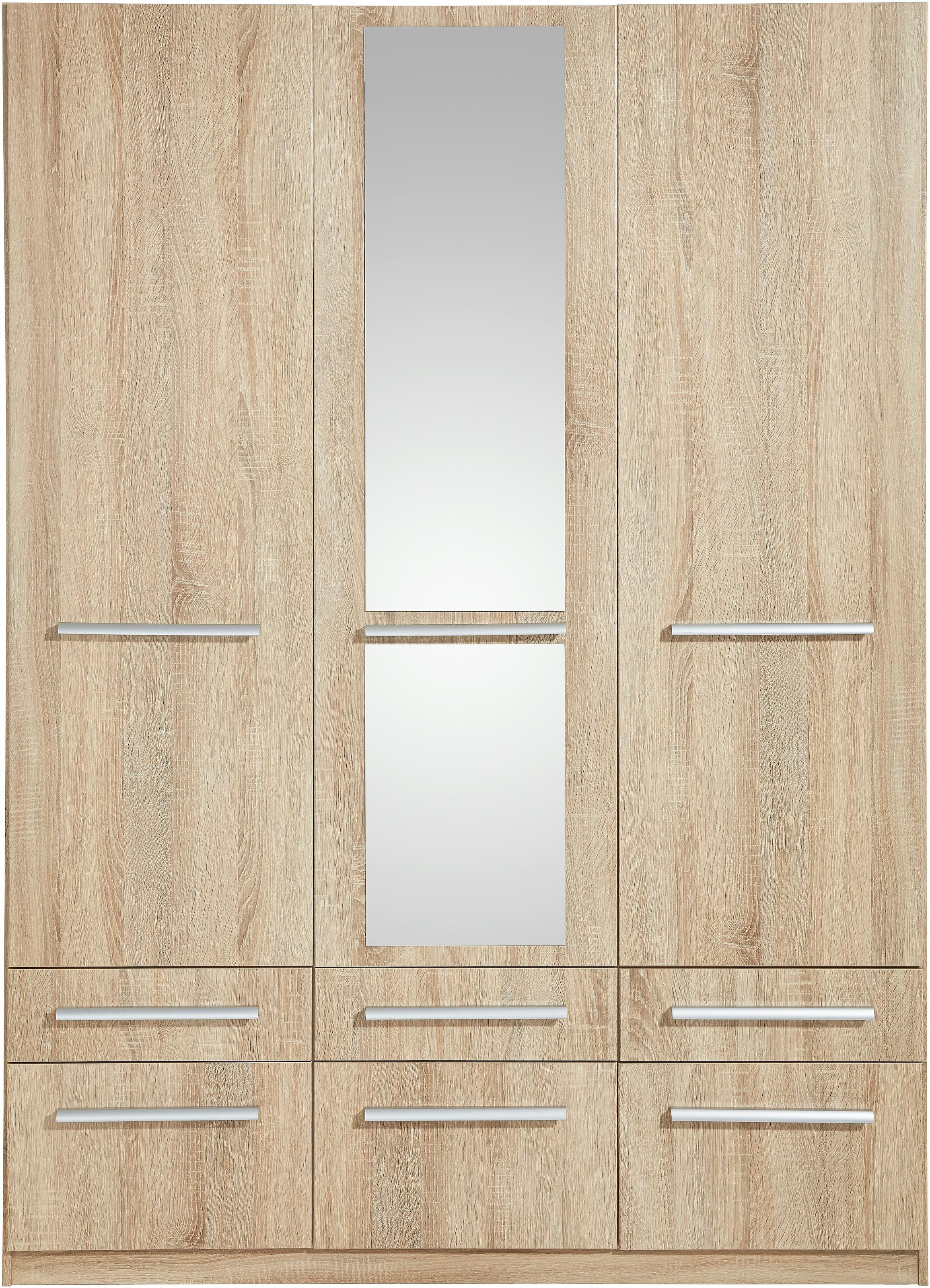 priess Kleiderschrank »Schrank Garderobe Wäscheschrank Barcelona in 5 Breiten«, viel Stauraum, geräumige Schubkästen, mit Spiegel, MADE IN GERMANY