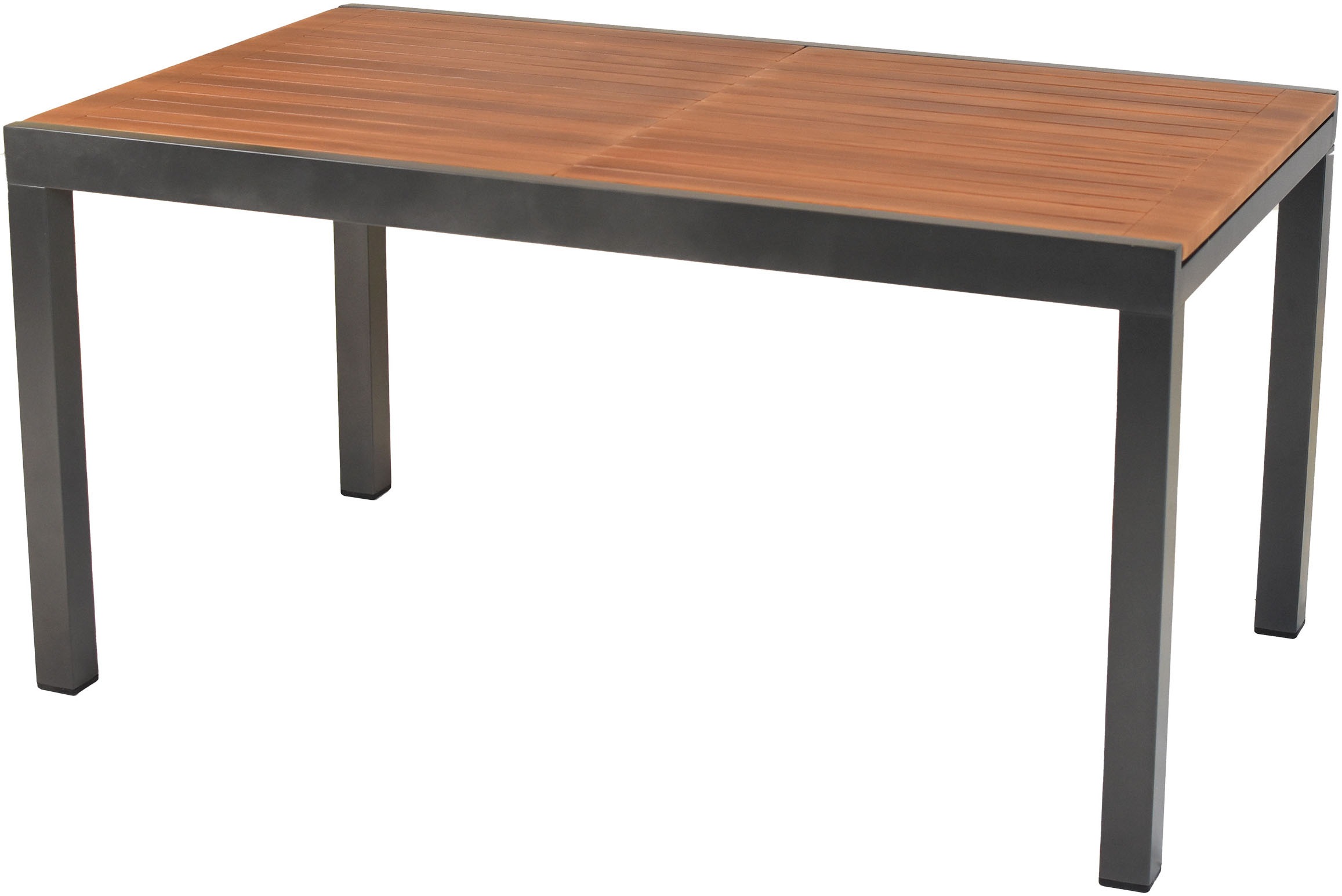 MERXX Garten-Essgruppe »»Teramo««, (Set, 5 tlg.), folierte Applikationen und Tischplatte in Holzoptik