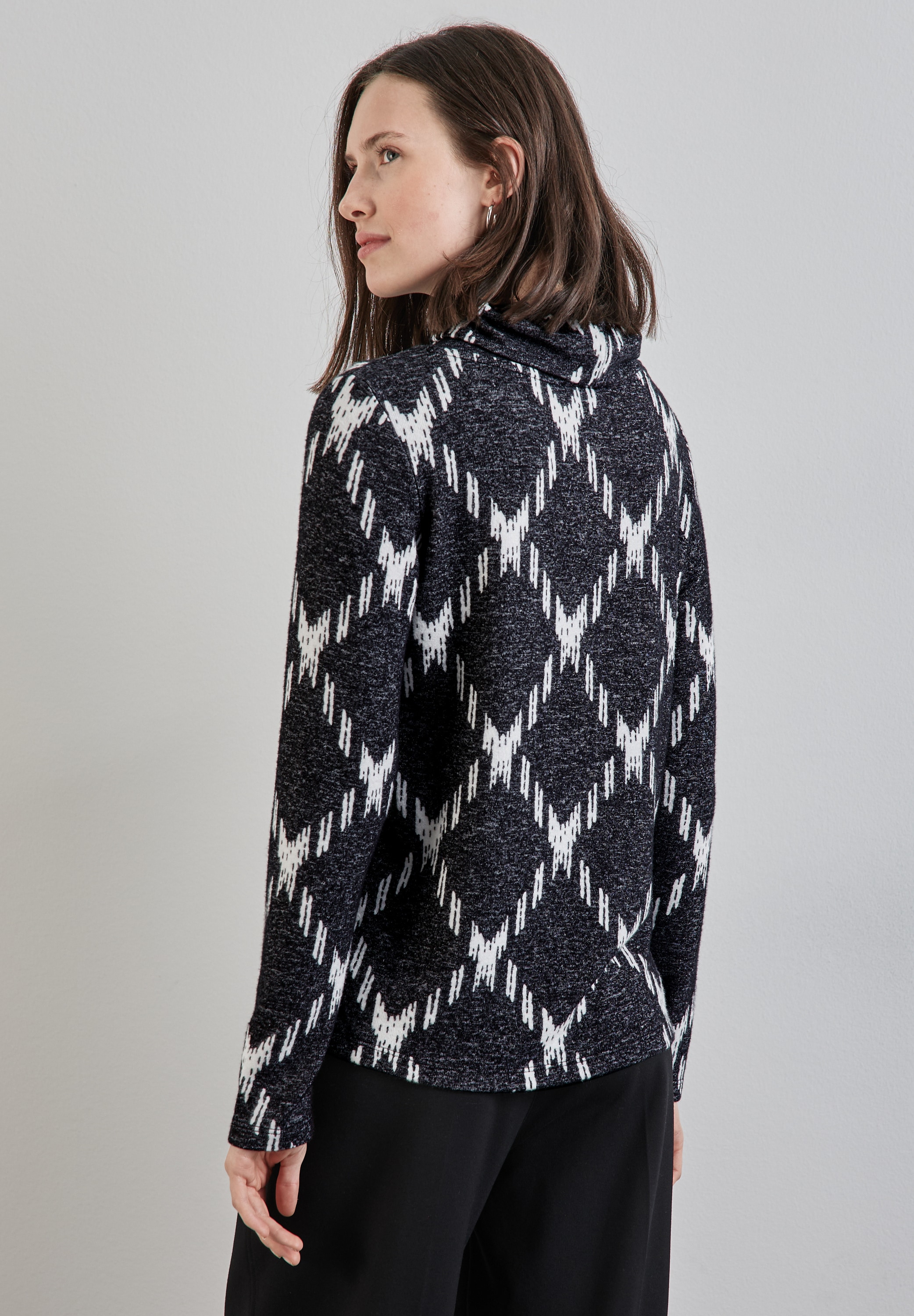 STREET ONE Langarmshirt, mit Rollkragen