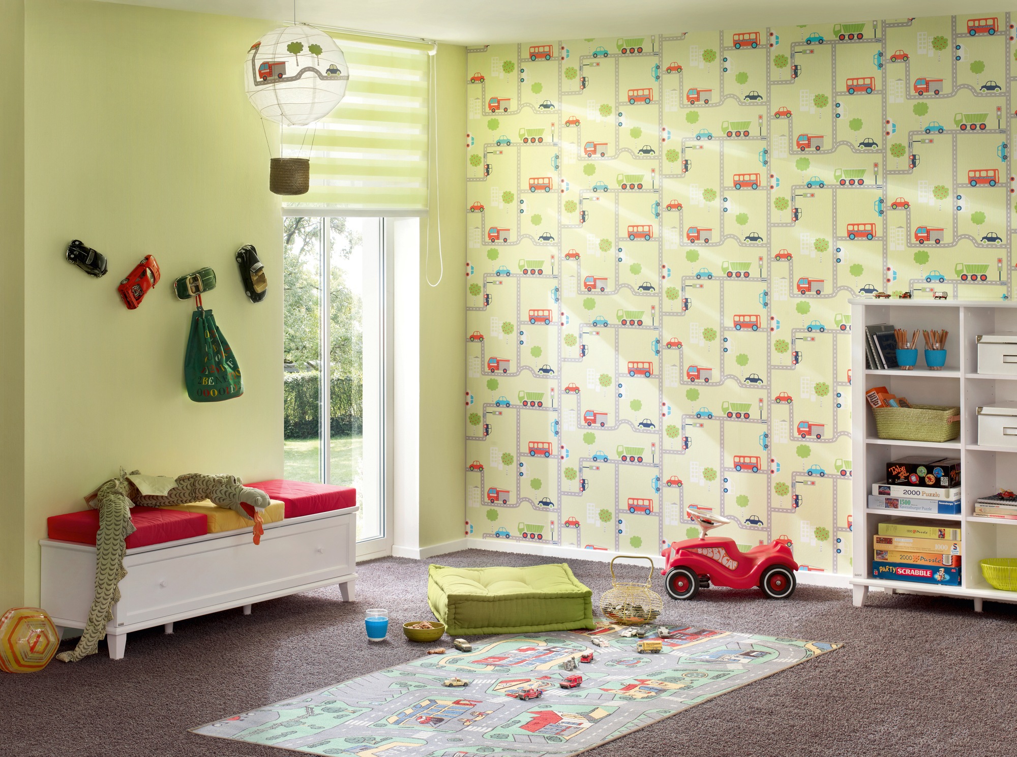 A.S. Création Papiertapete »Boys & Girls 6 Traffic«, Motiv, Tapete Kinderzimmer Bunt