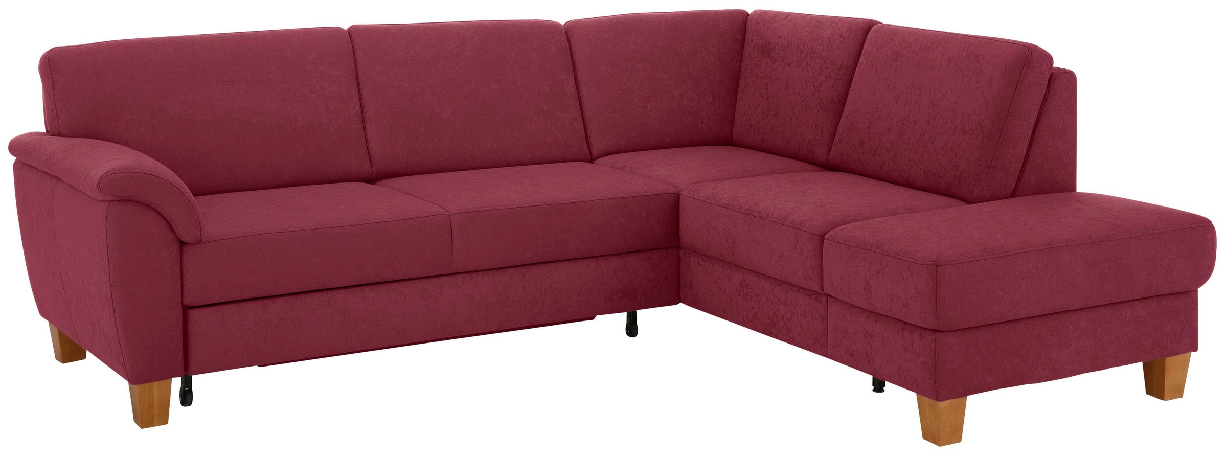 Home affaire Ecksofa »Alta L-Form« mit Federkern und Kontrastnaht, Füße Buc günstig online kaufen