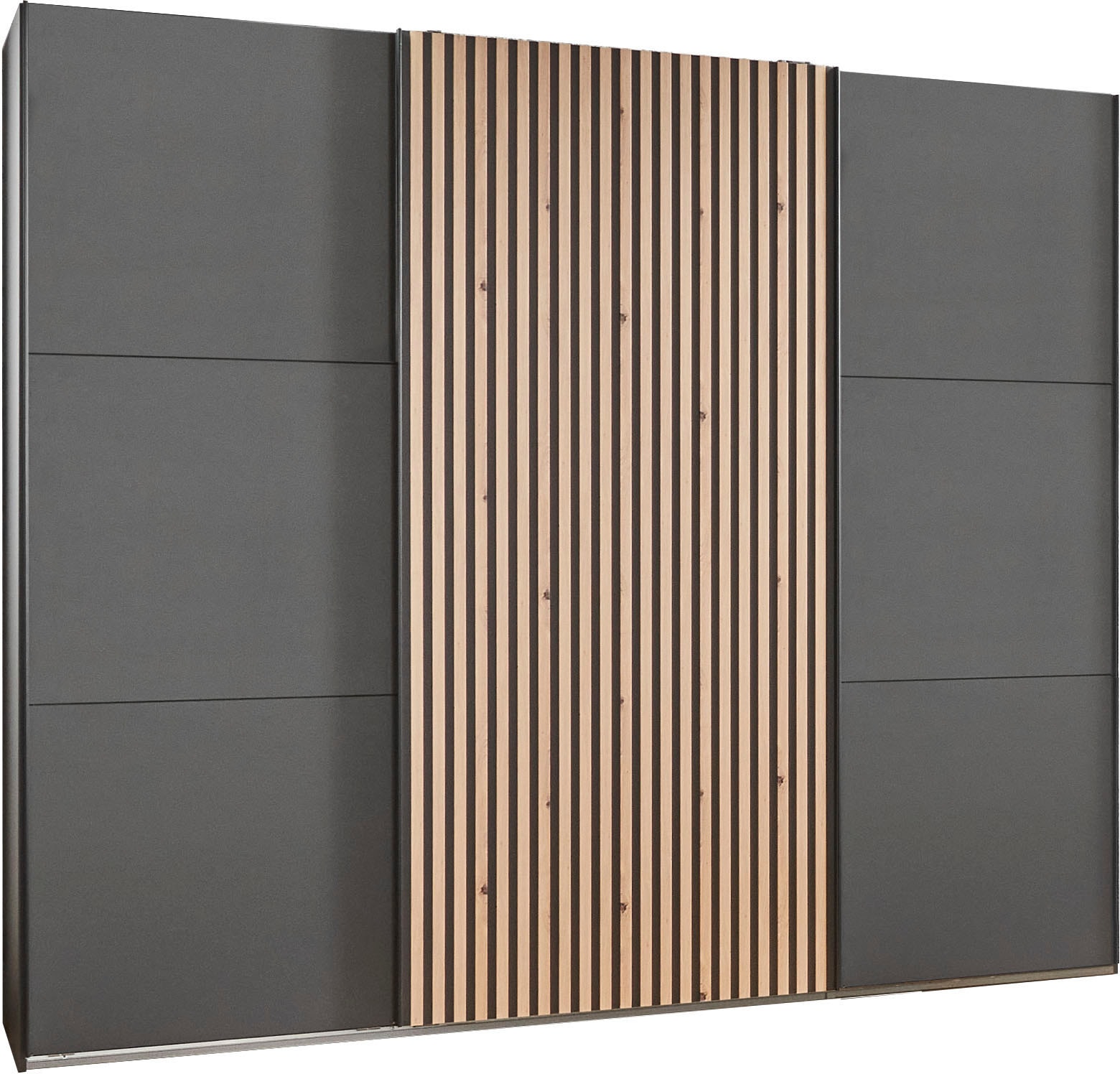 Wimex Schwebetürenschrank »Ancona by fresh to go« mit Akustiklamellen Optik in 3D