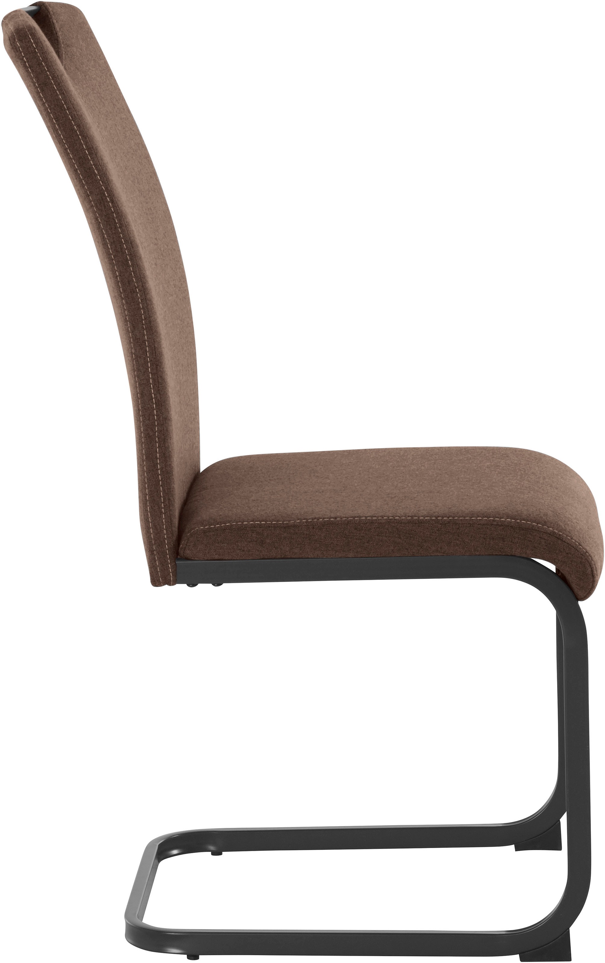 Homexperts Esszimmerstuhl »Viva«, (Set), 2 St., Webstoff, (2 oder 4 Stück), Bezug in Webstoff, Metallgestell in anthrazit