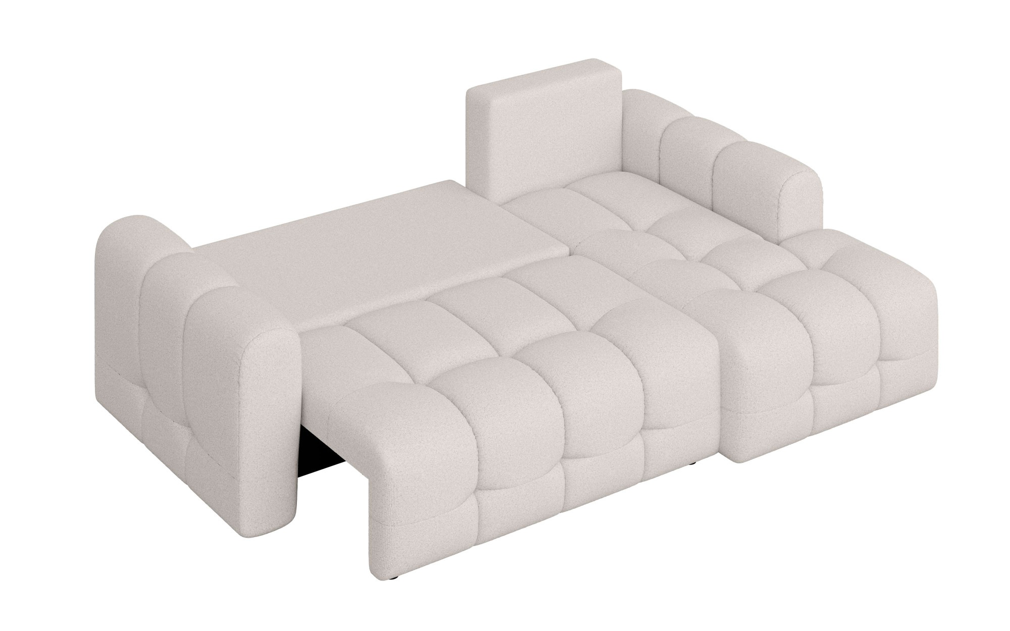 INOSIGN Ecksofa »Manilla, wahlweise mit Bettfunktion, B/T/H 265/170/91 cm«, L-Form mit Recamiere rechts/links bestellbar, Wellenunterfederung