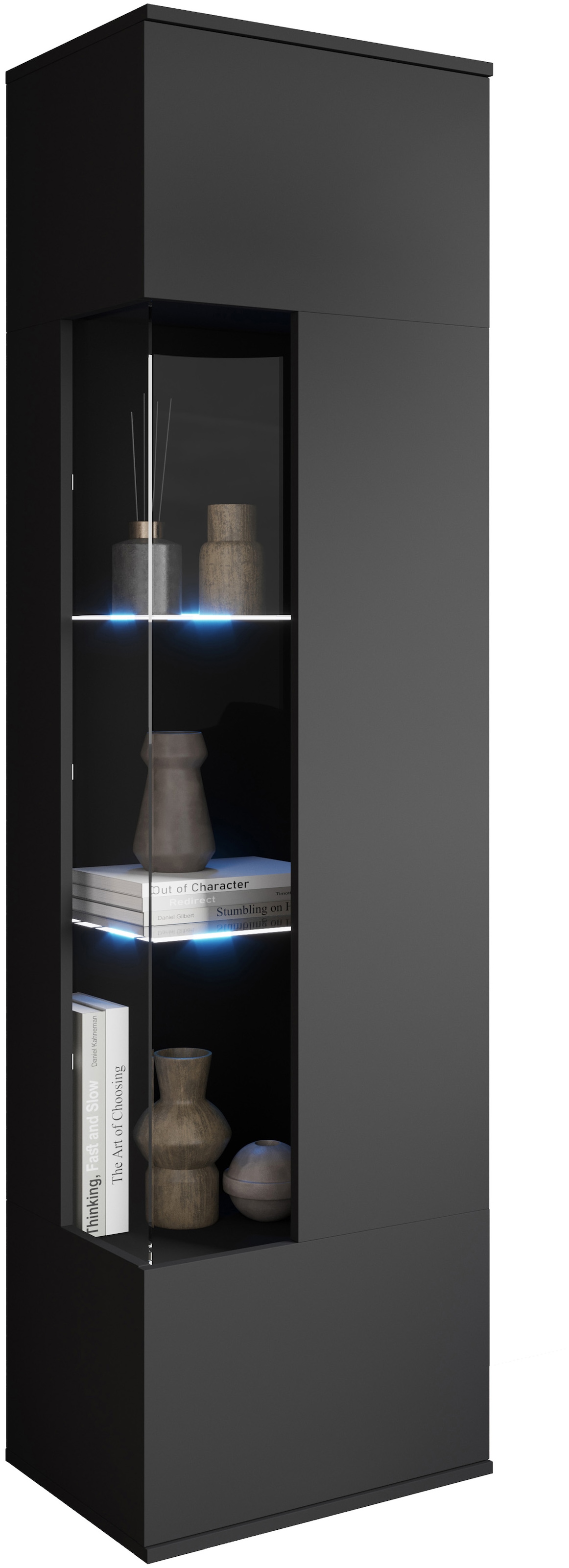 INOSIGN Vitrine »Kenia, stehend und hängend, Türanschlag wechselbar«, (1 St.), Vitrineschrank mit Glastüren 160 cm Höhe