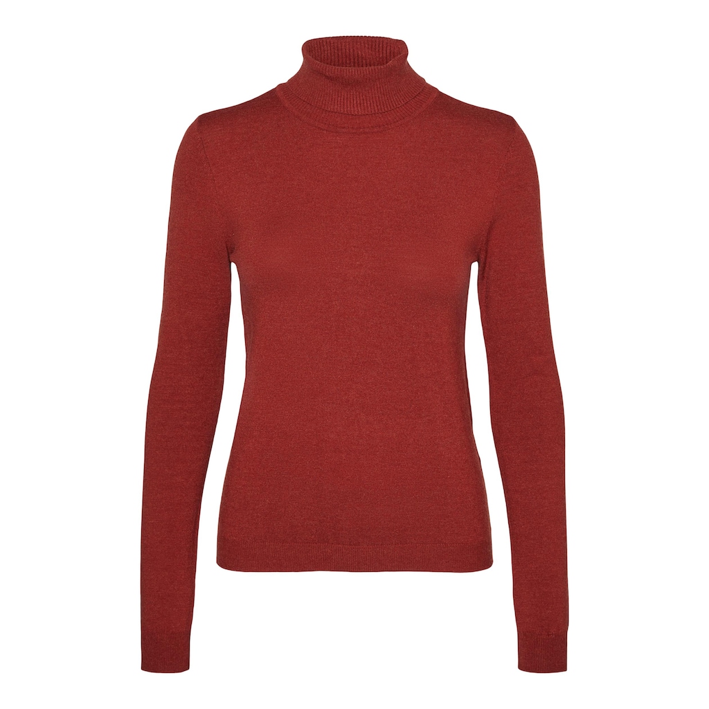 Vero Moda Rollkragenpullover »VMHAPPINESS LS ROLLNK PULLOVE GA BOO REP«