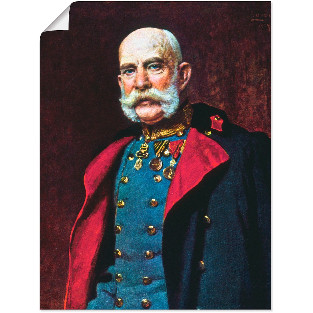 Artland Wandbild »Kaiser Franz Joseph I., 1902«, Menschen, (1 St.)
