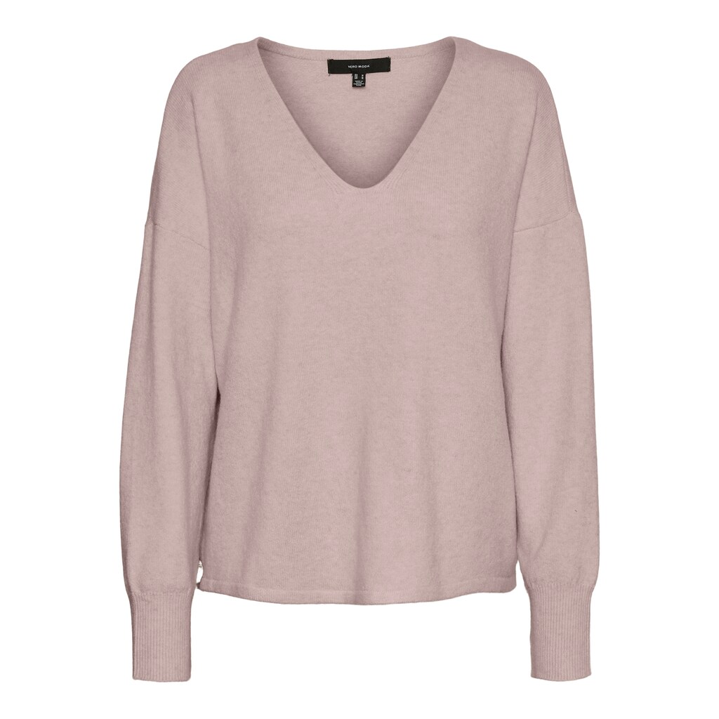 Vero Moda V-Ausschnitt-Pullover »VMDOFFY LS V-NECK BLOUSE GA NOOS«