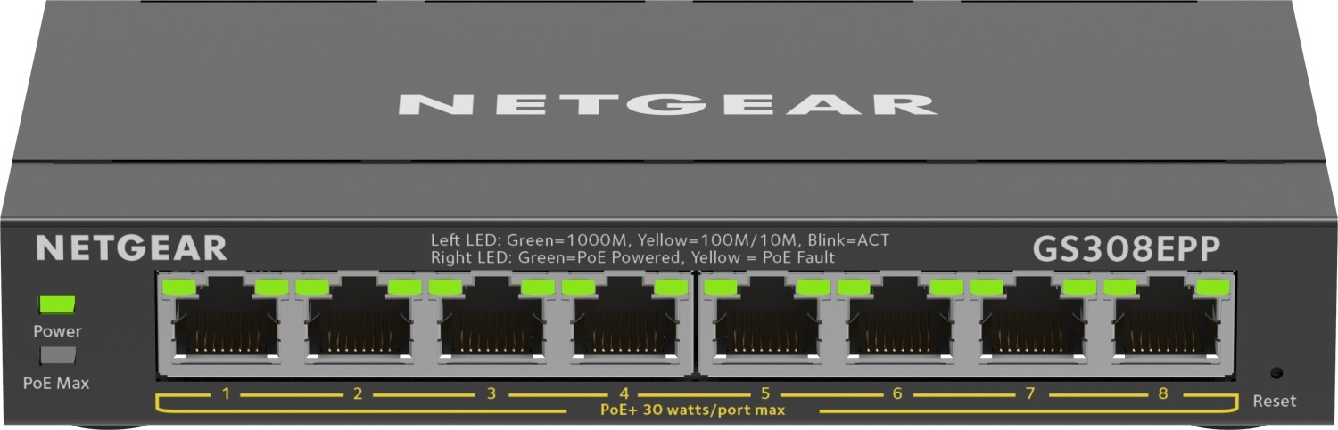 NETGEAR Netzwerk-Switch »8-Port Gigabit Ethernet High-Power PoE+ Plus Switch«