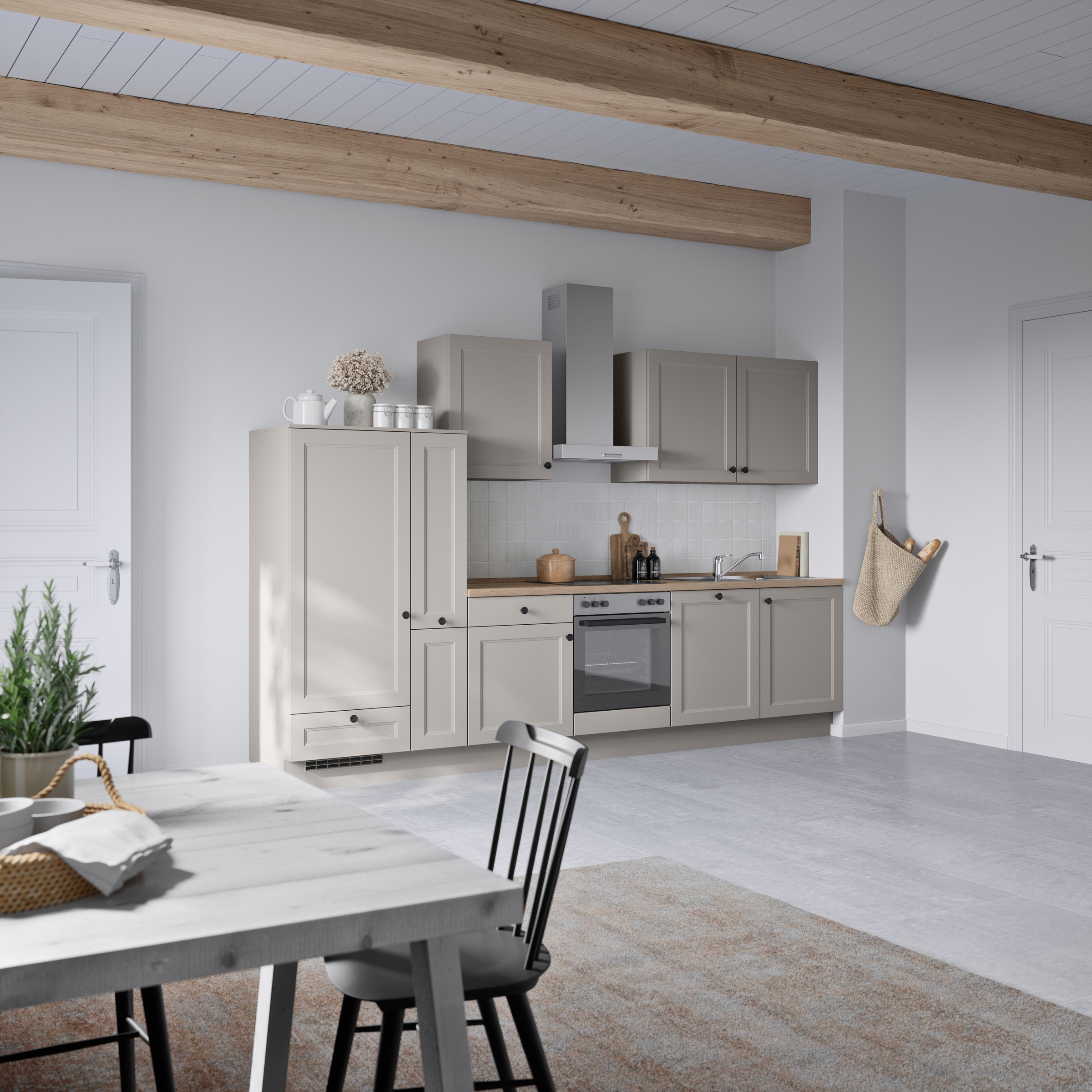 nobilia® Küchenzeile »"Cascada I"«, vormontiert, Ausrichtung wählbar, Breite 330 cm, wahlw. mit E-Geräten