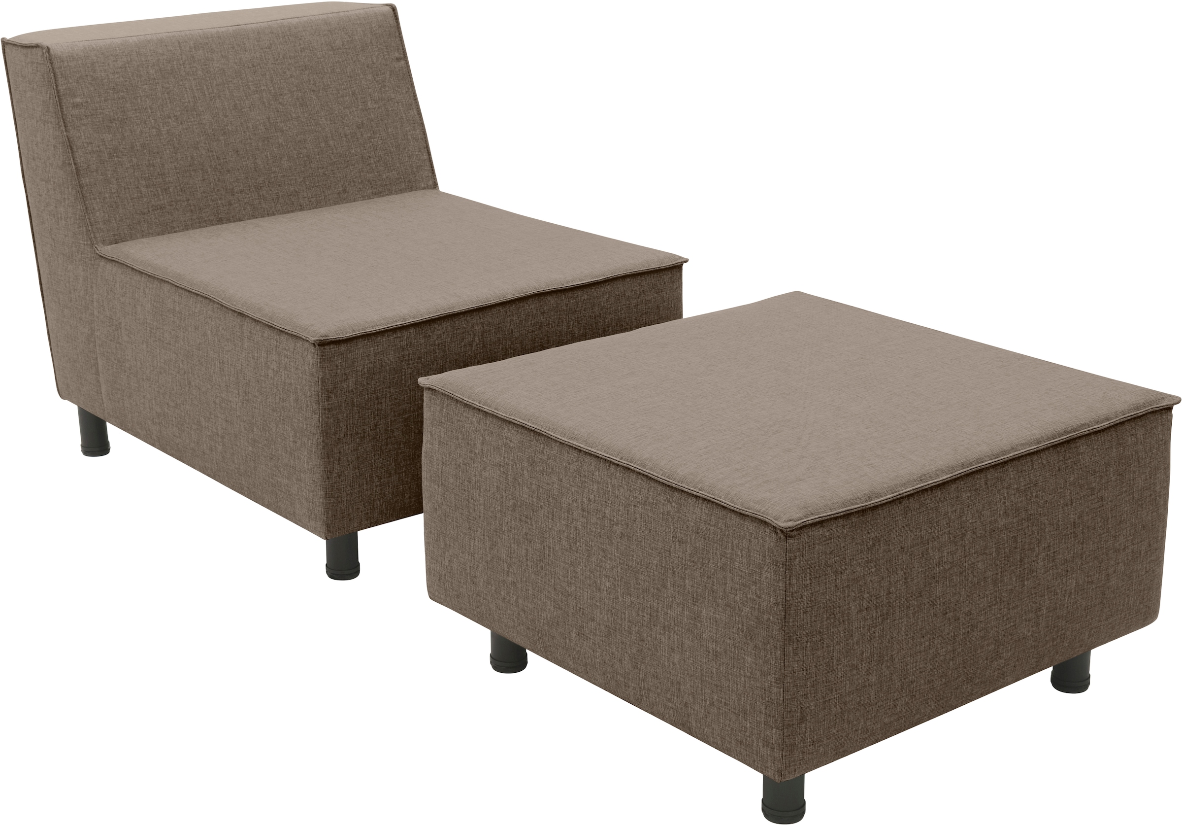 DOMO collection Sofaelement »Sonna, individuell zusammenstellbar«, Einzelelemente für Terrasse, Garten und Balkon, speziell für Outdoor