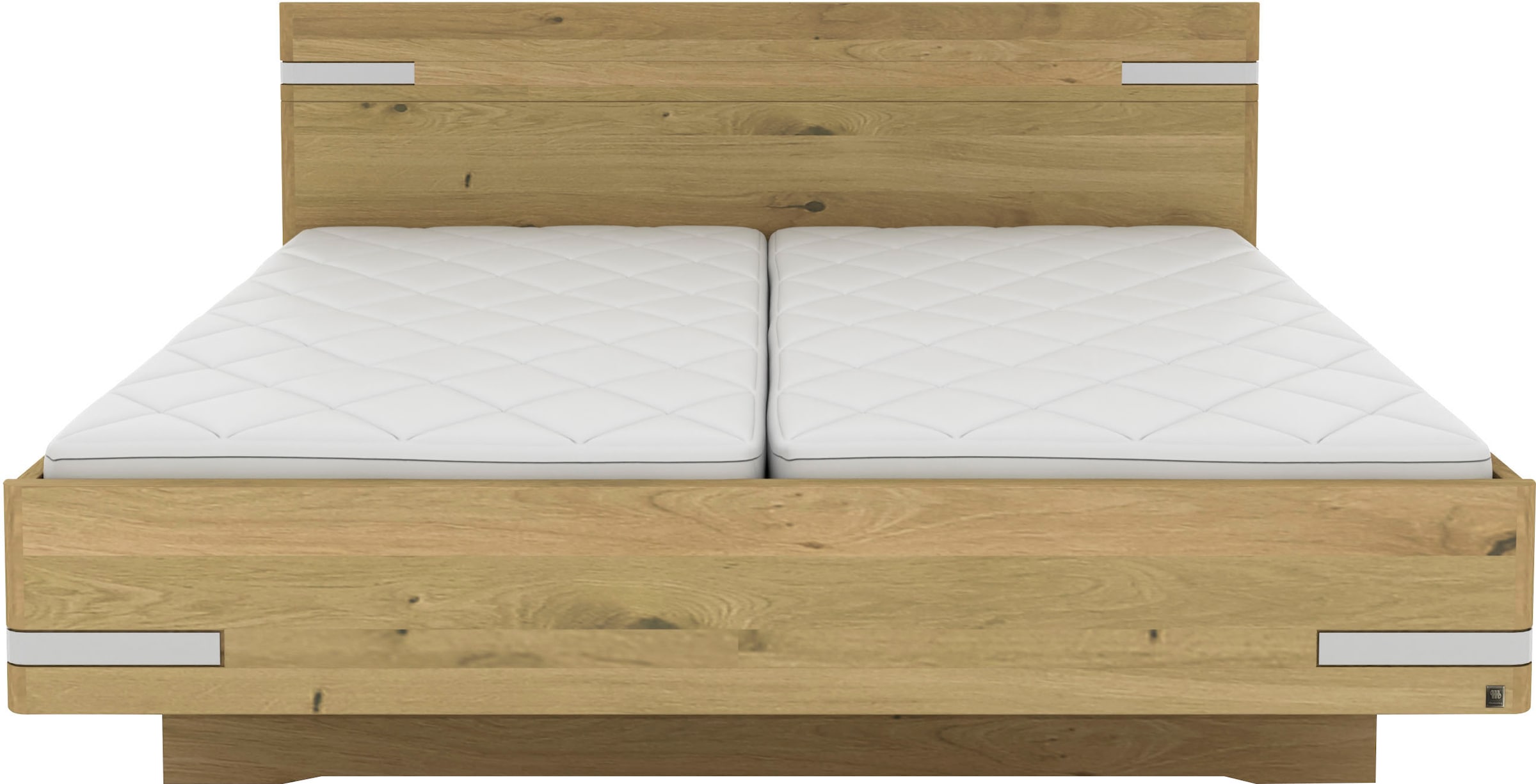 Musterring Holzbett »Savona, Bettgestell, Bettrahmen, teilmassiv Bianco-Eic günstig online kaufen